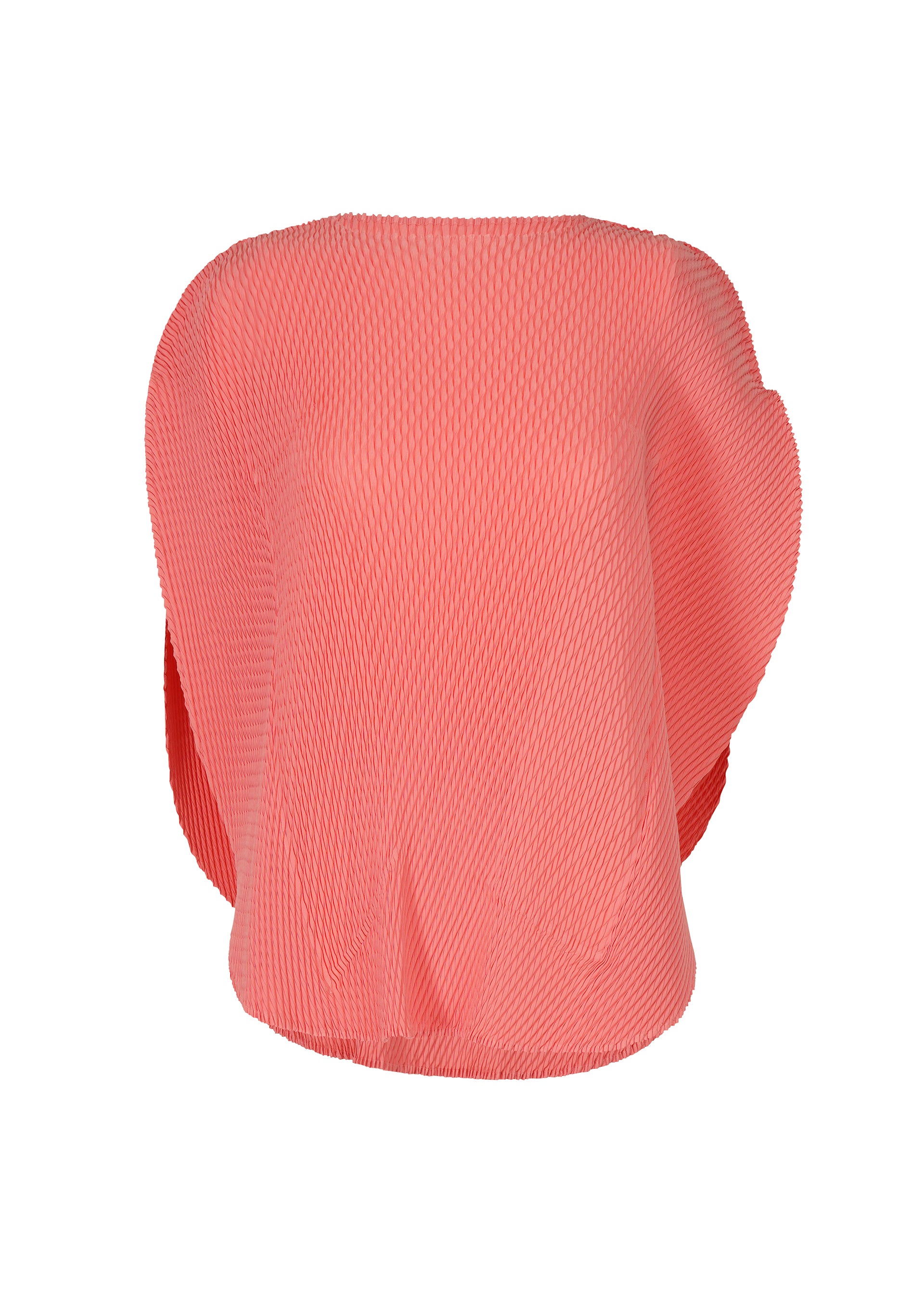 Zoomed view ORBICULAR PLEATS - CORAL (no.23)