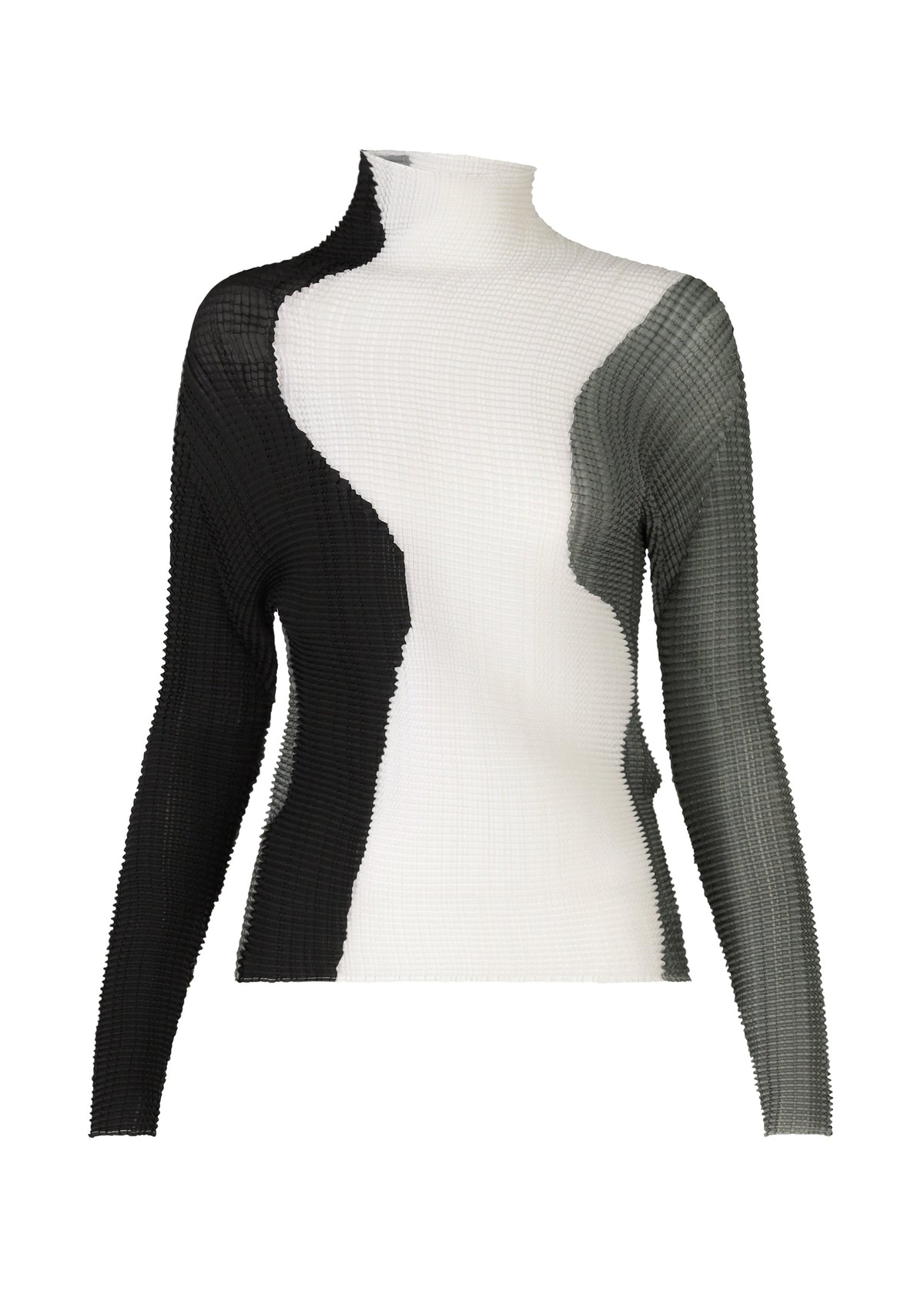 ABSTRACT TINT PLEATS, Women's Tops, Black view 1 of 6