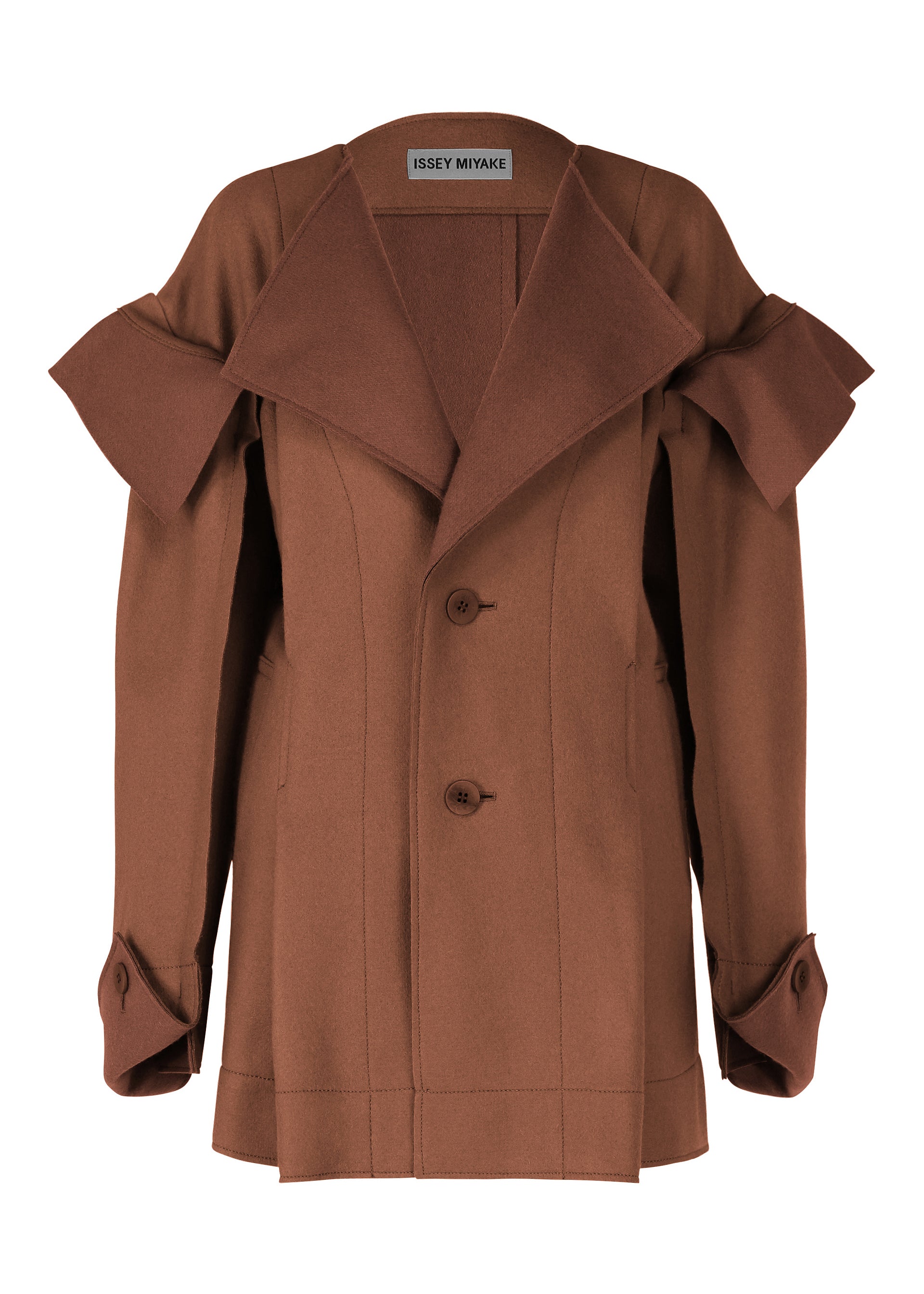 Zoomed view LEFT UNDONE - DARK BROWN (no.45)
