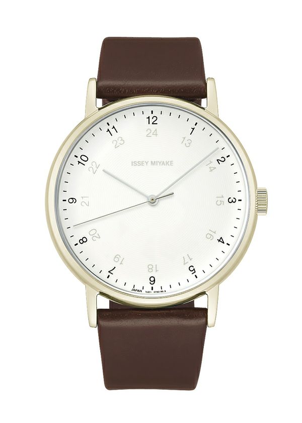 Zoomed view f Designed by Ichiro Iwasaki, Accessories & Others_Watch, Brown - 44