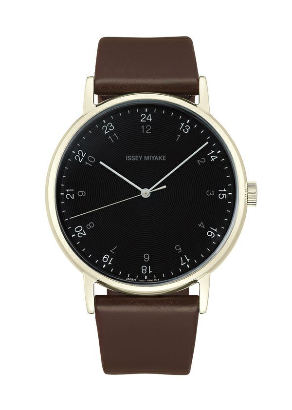 Zoomed view f Designed by Ichiro Iwasaki, Accessories & Others_Watch, Brown - 44