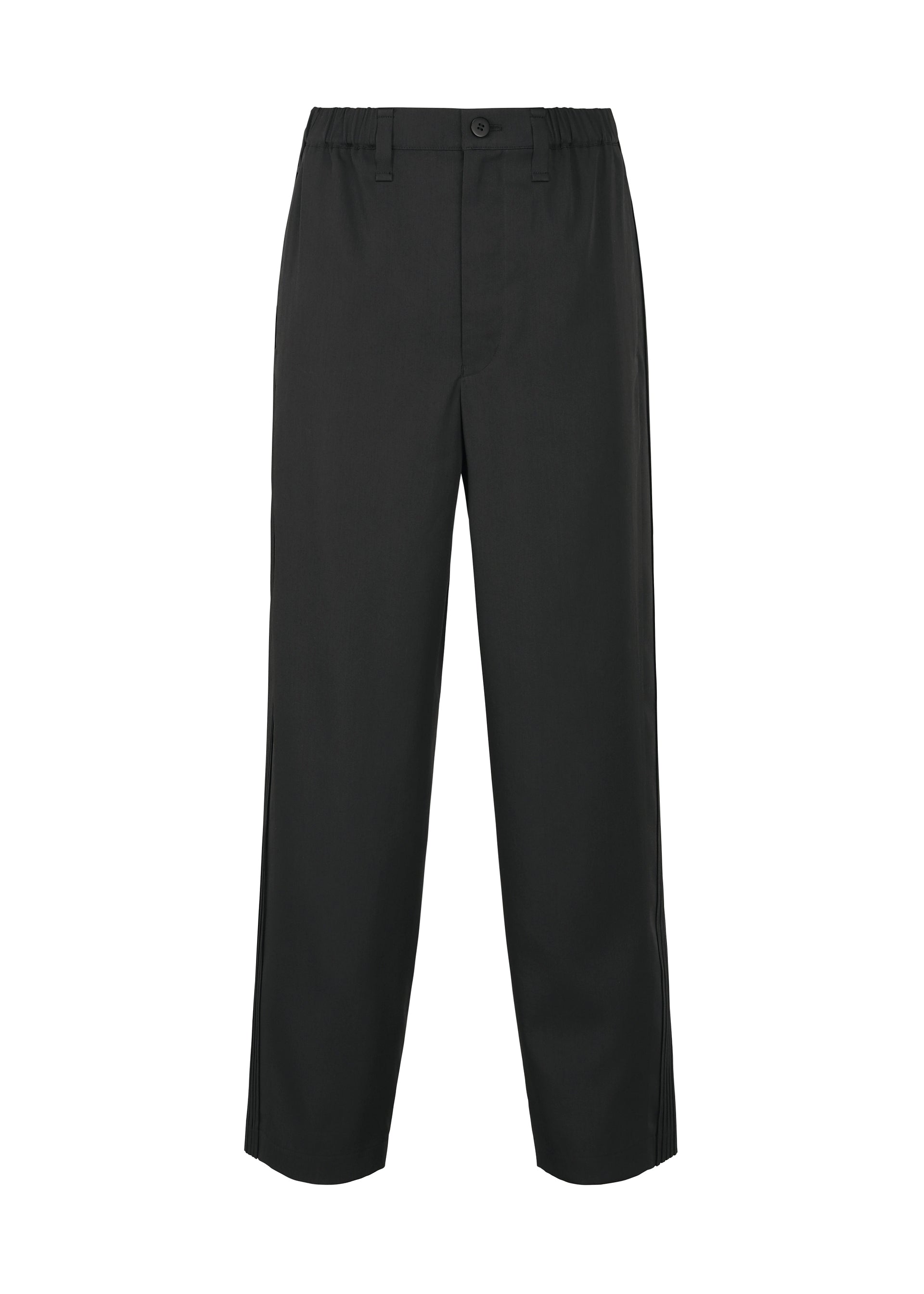 Zoomed view AIR PLEATS, men's pants, black - BLACK(no.15)