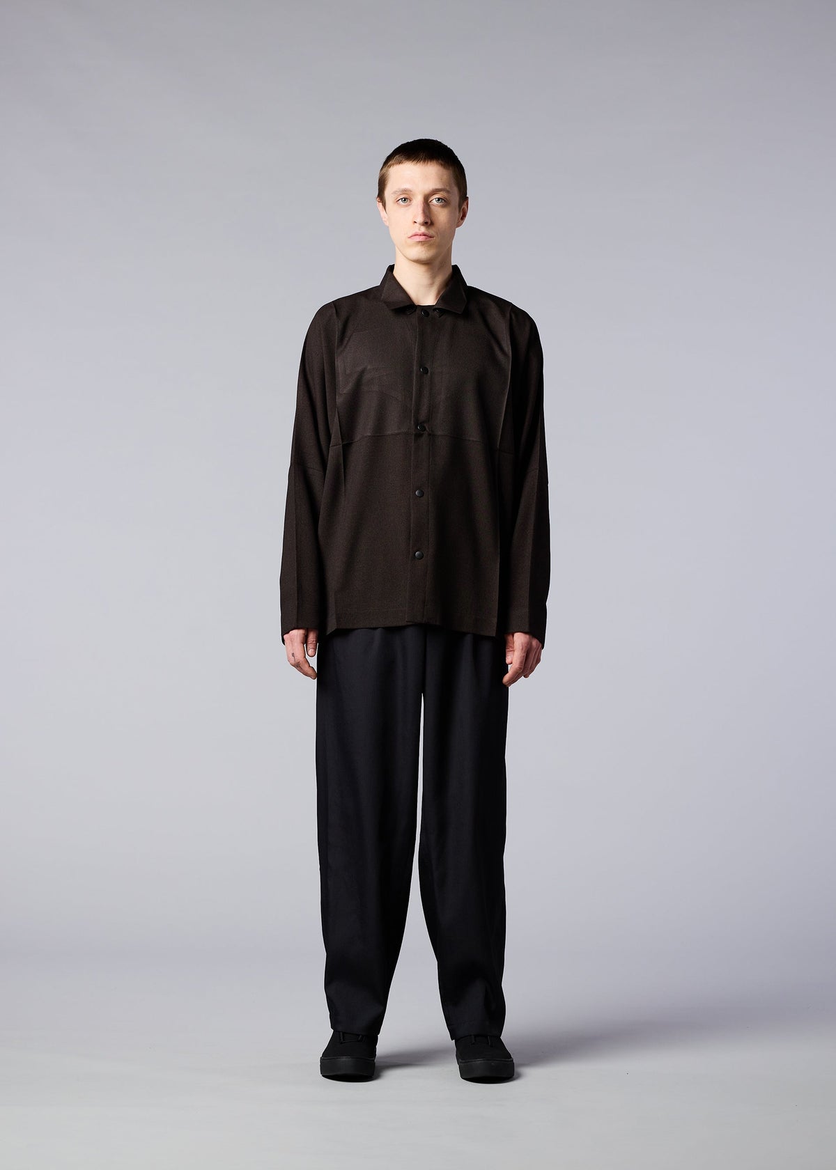 WOOL LIKE COMPACT SHIRT view 9 of 12