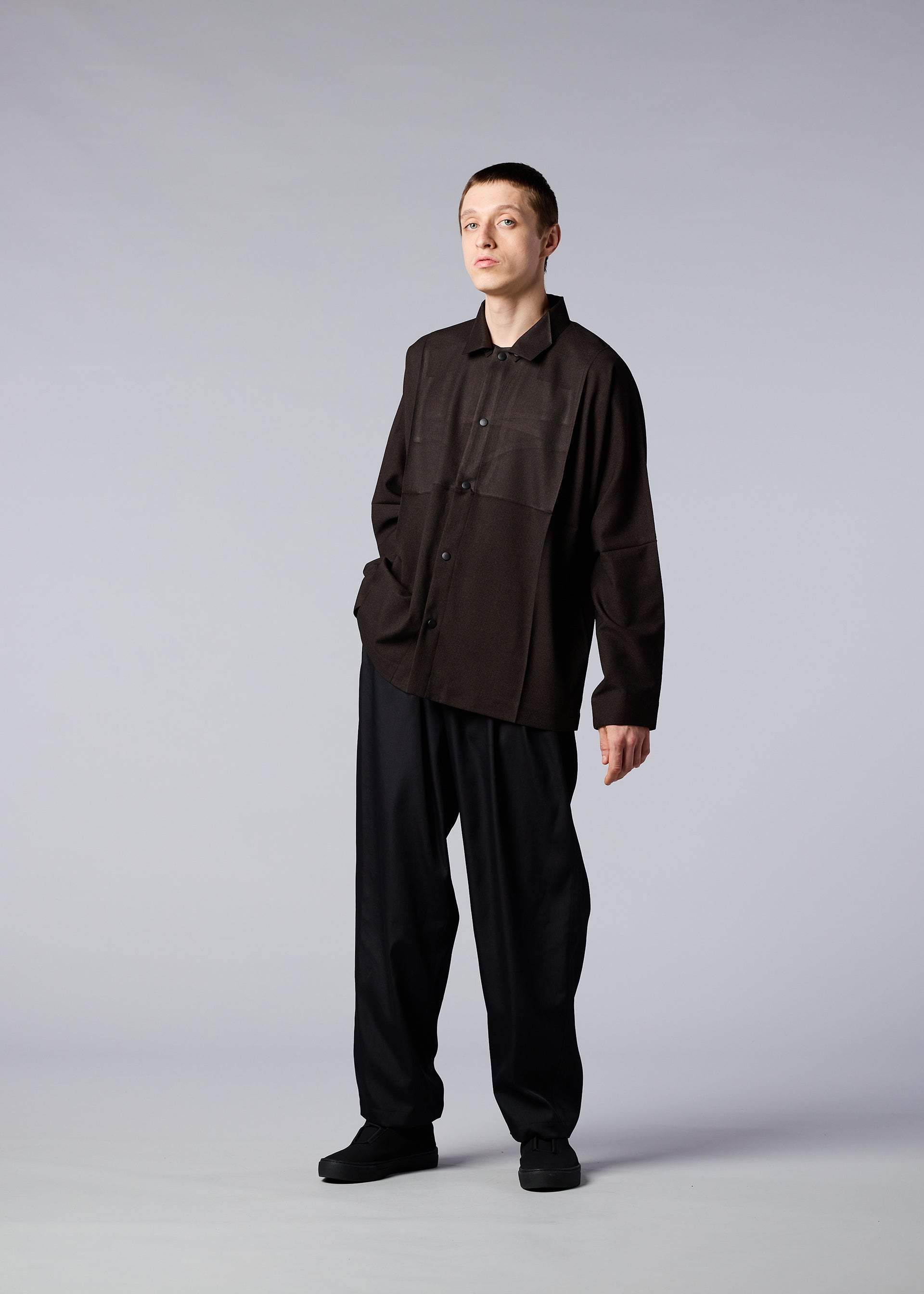 Zoomed view WOOL LIKE COMPACT SHIRT