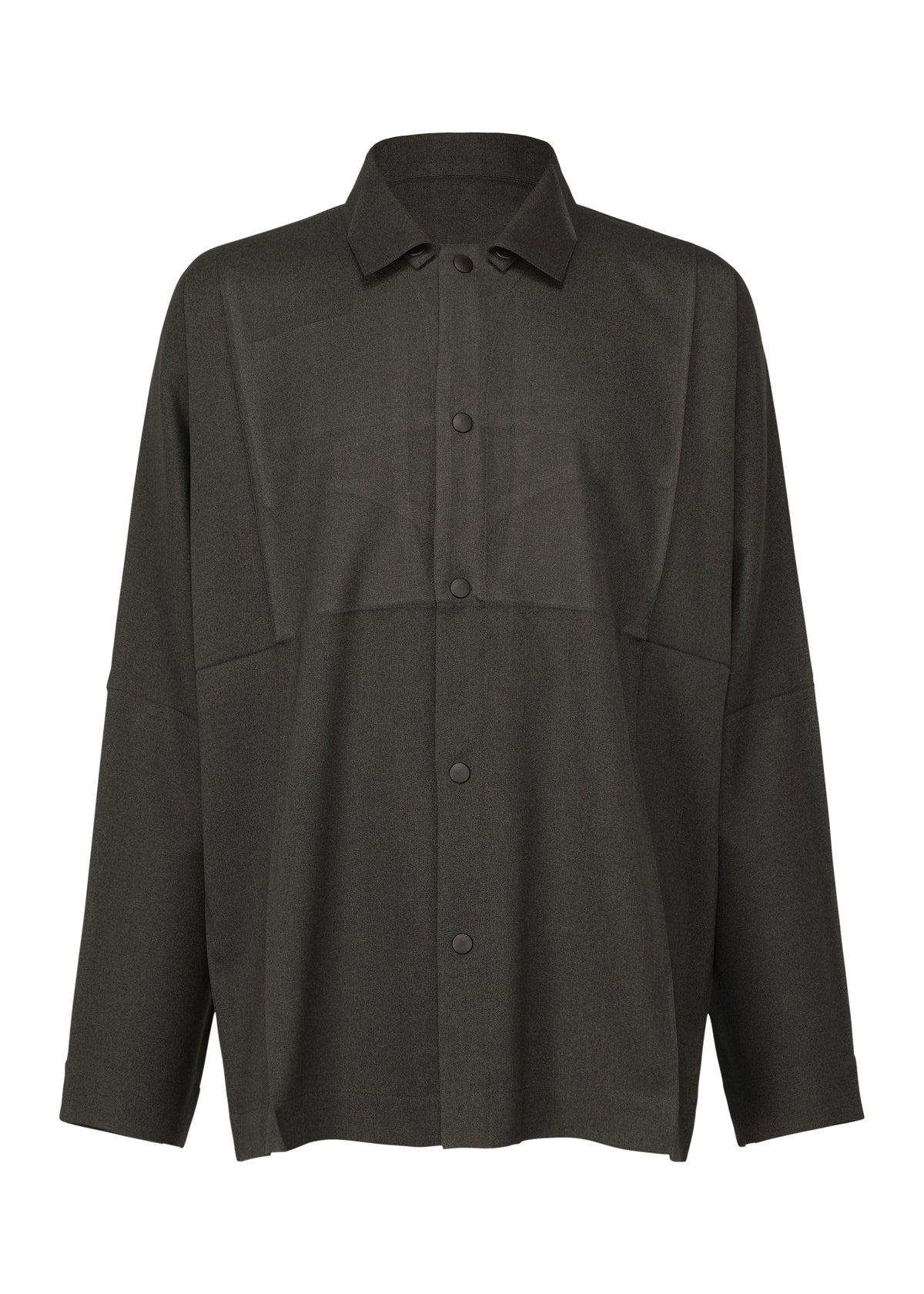 WOOL LIKE COMPACT SHIRT, Men's Tops Shirt, Gray view 1 of 12