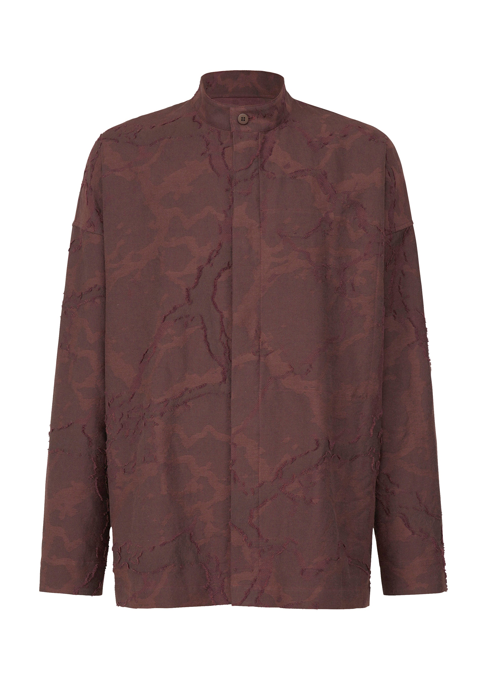 Zoomed view SOMEWHERE SHIRT - BORDEAUX(no.84)