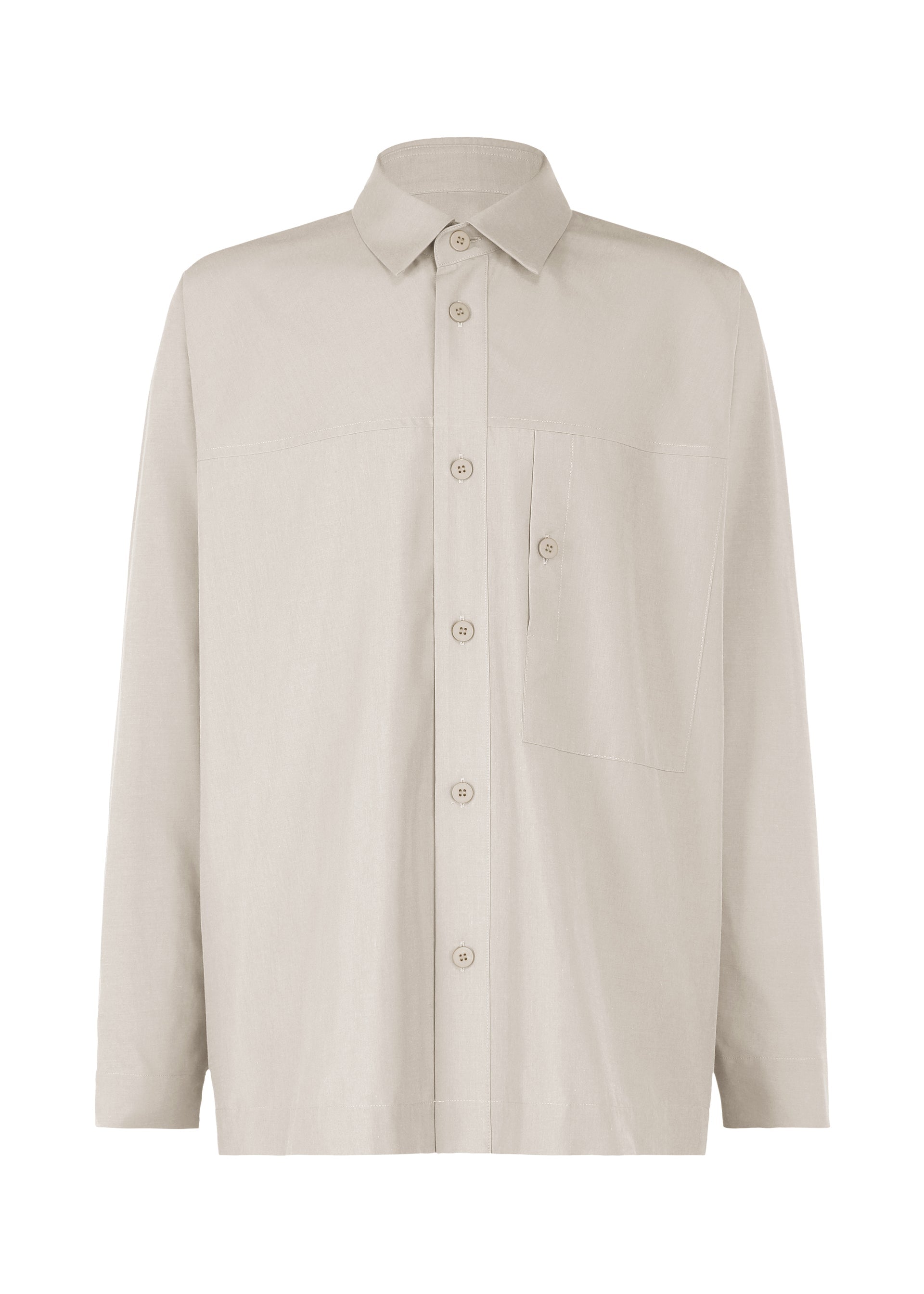 Zoomed view ONE CUT SHIRT, Men's Tops Shirt, Gray - LIGHT GRAY(no.11)