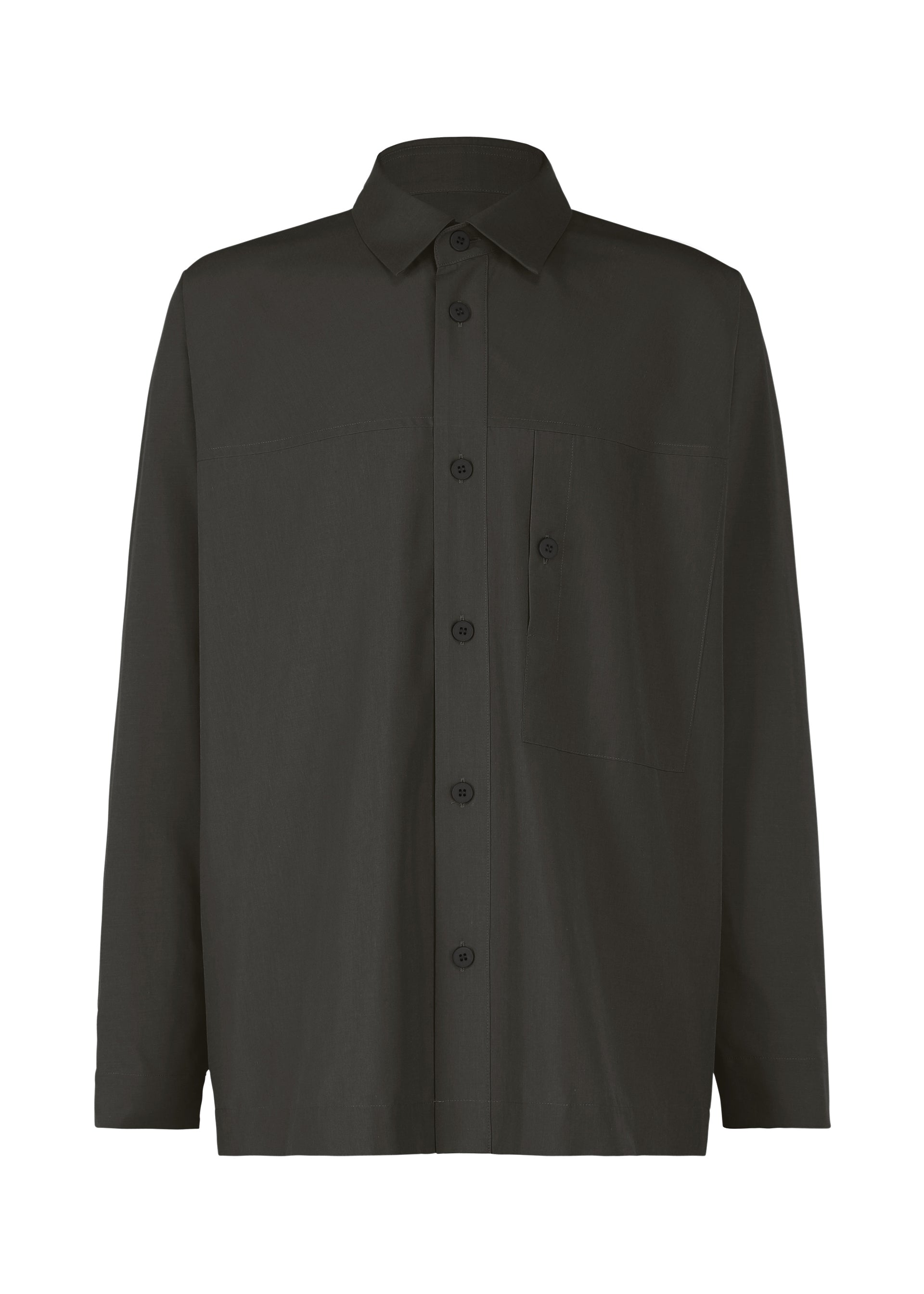Zoomed view ONE CUT SHIRT - CHARCOAL GRAY(no.13)