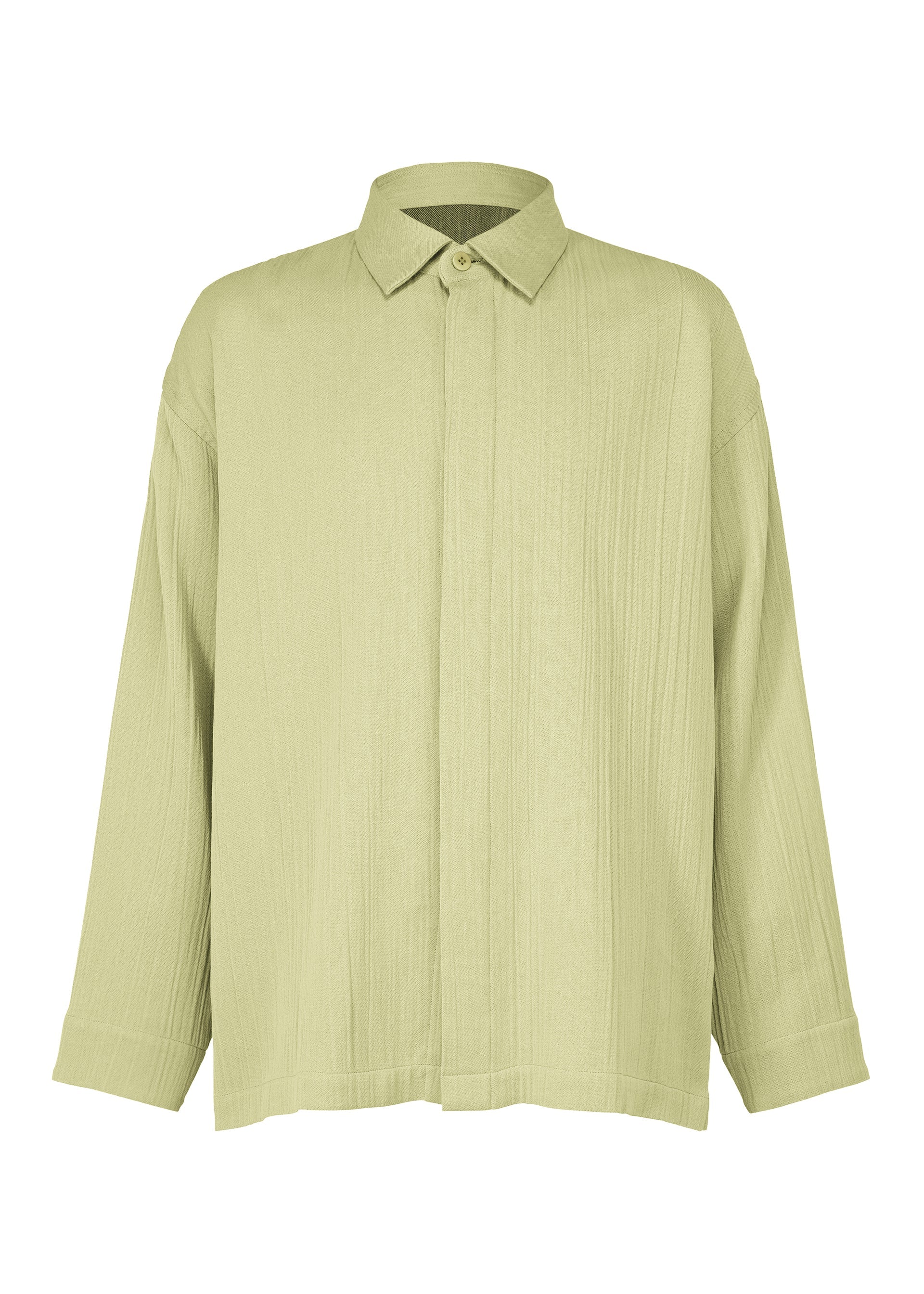 Zoomed view DOUBLE WEAVE CREPE - LIGHT GREEN(no.60)