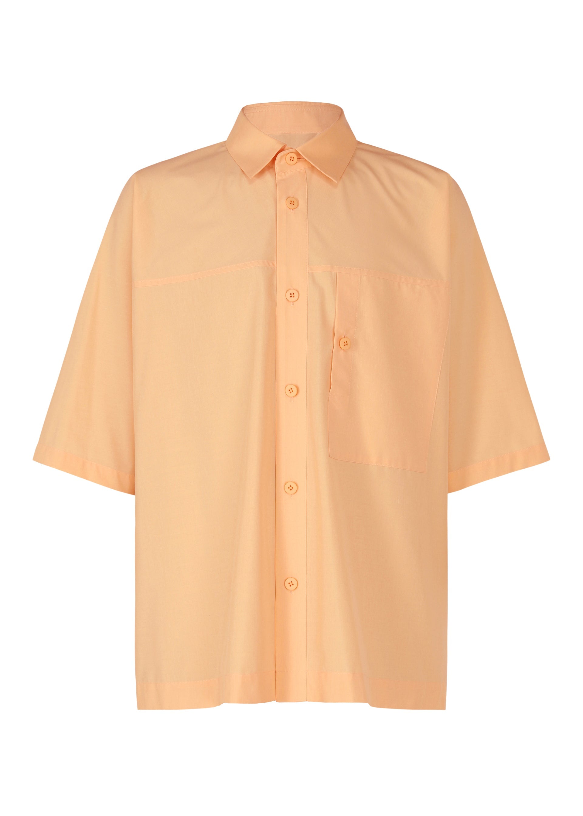Zoomed view ONE CUT SHIRT - LIGHT ORANGE(no.31)