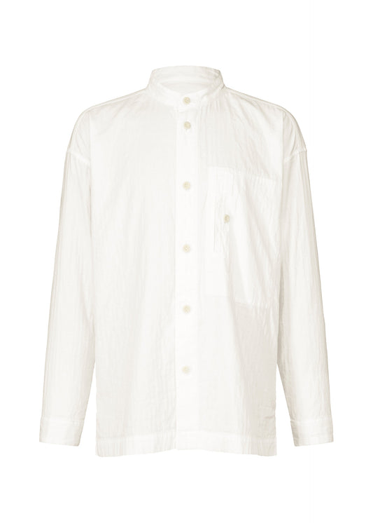 DOUBLE FACE COTTON SHIRT, Men's Tops, White