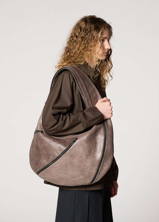 CARVED LEATHER BAG view 2