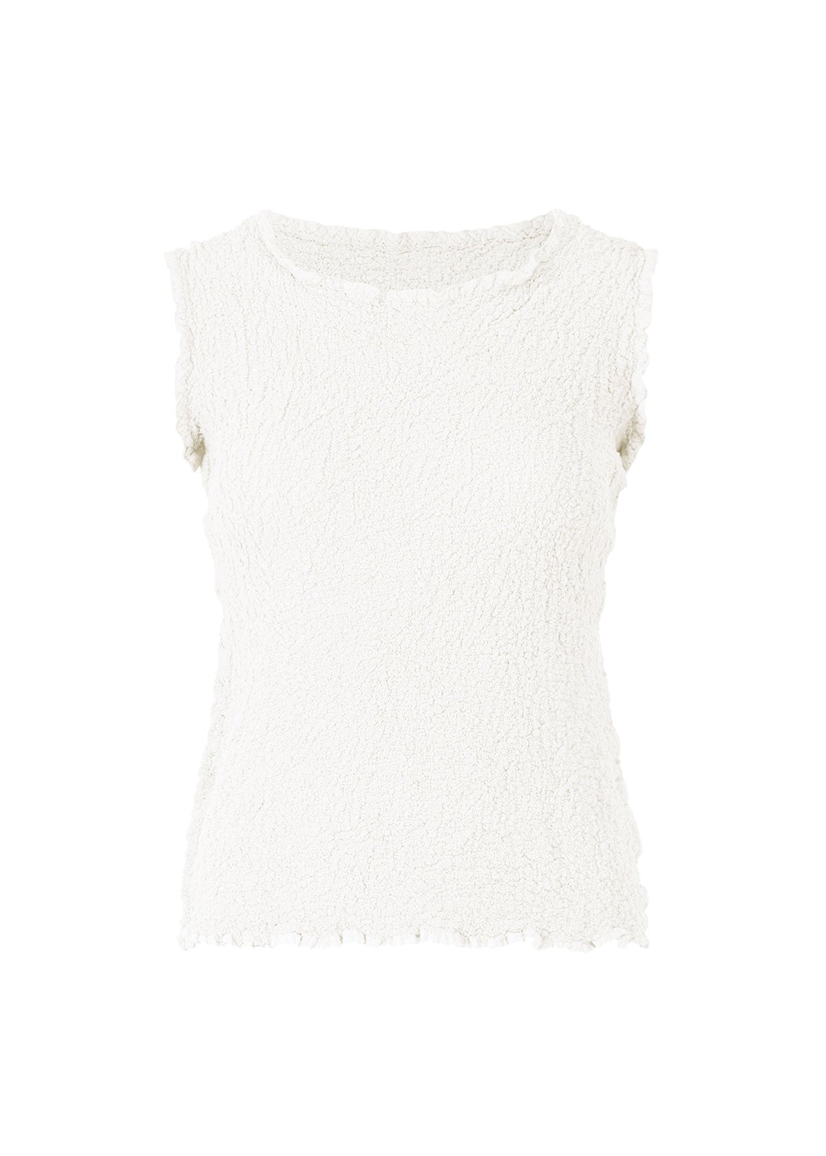 Zoomed view CAULIFLOWER TANK TOP - WHITE (no.01)