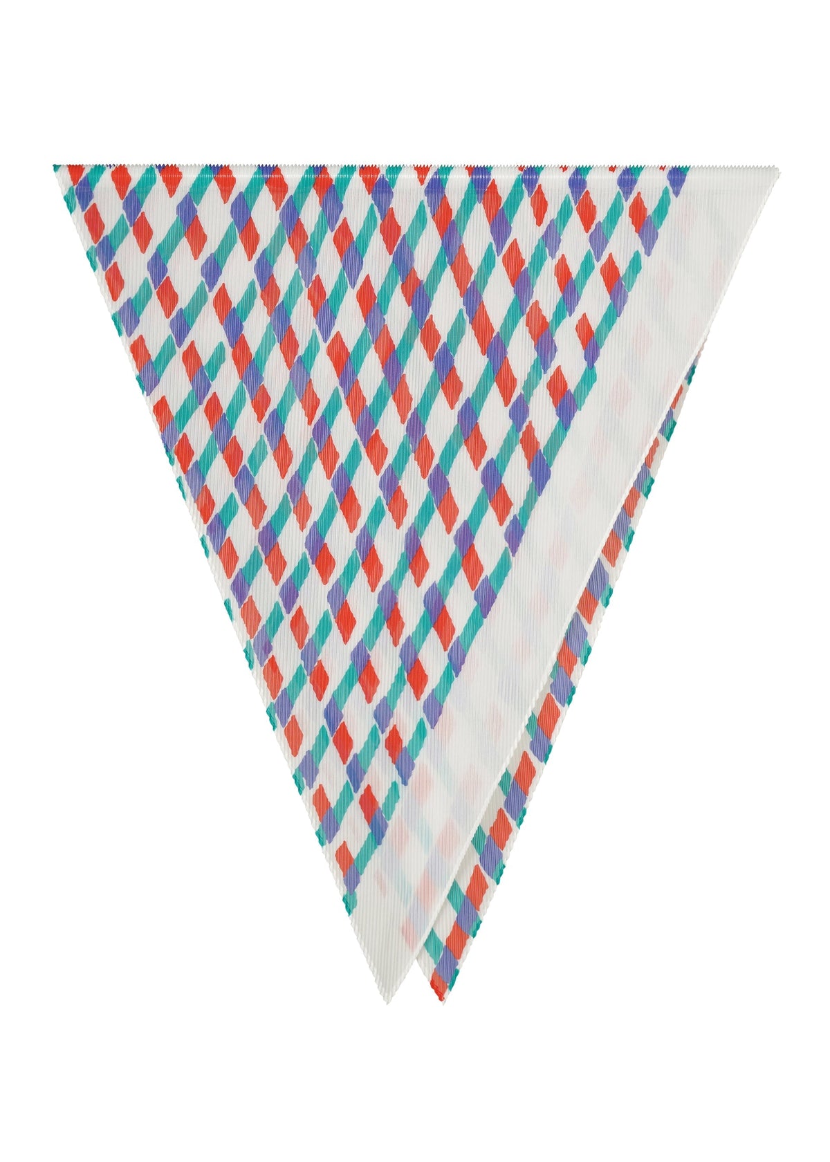 DRAWING CHECK PLEATS STOLE, Accessories & Others_Stole, white view 1 of 6