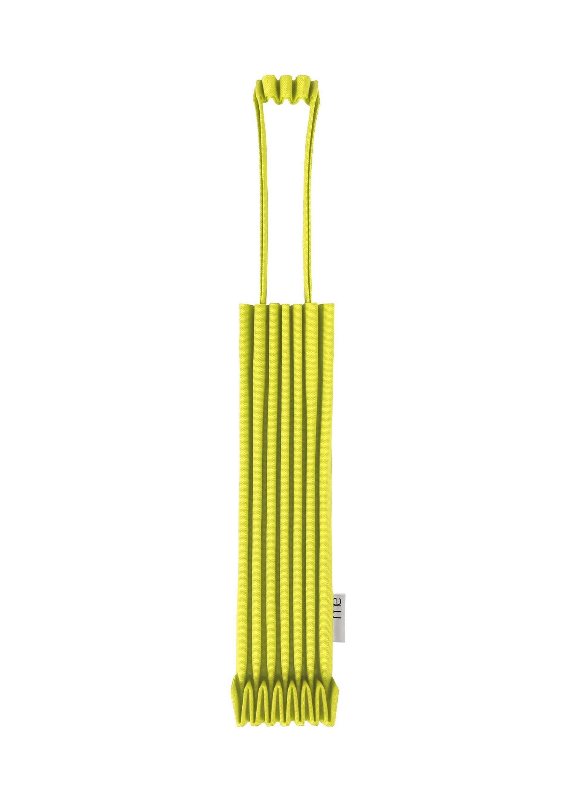 Zoomed view TRUNK PLEATS BAG 12 - LIME YELLOW(no.50)