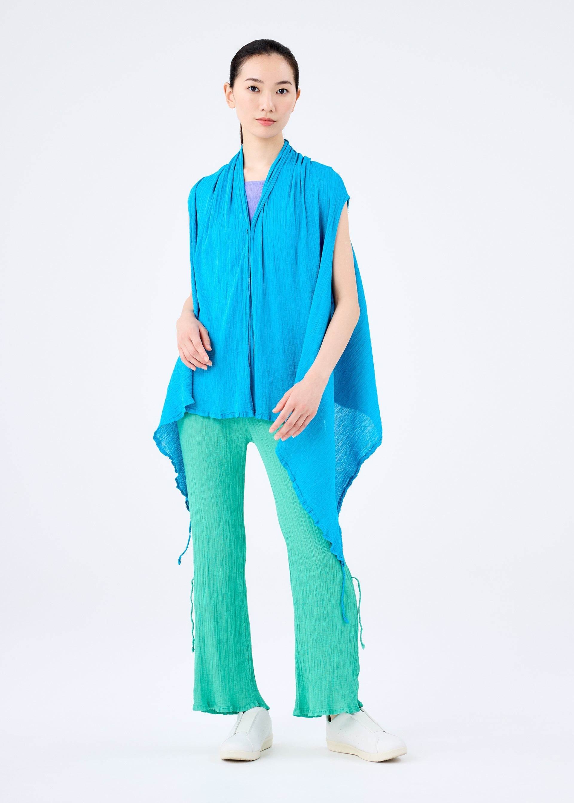 Zoomed view STRING SEE-THROUGH CREPE