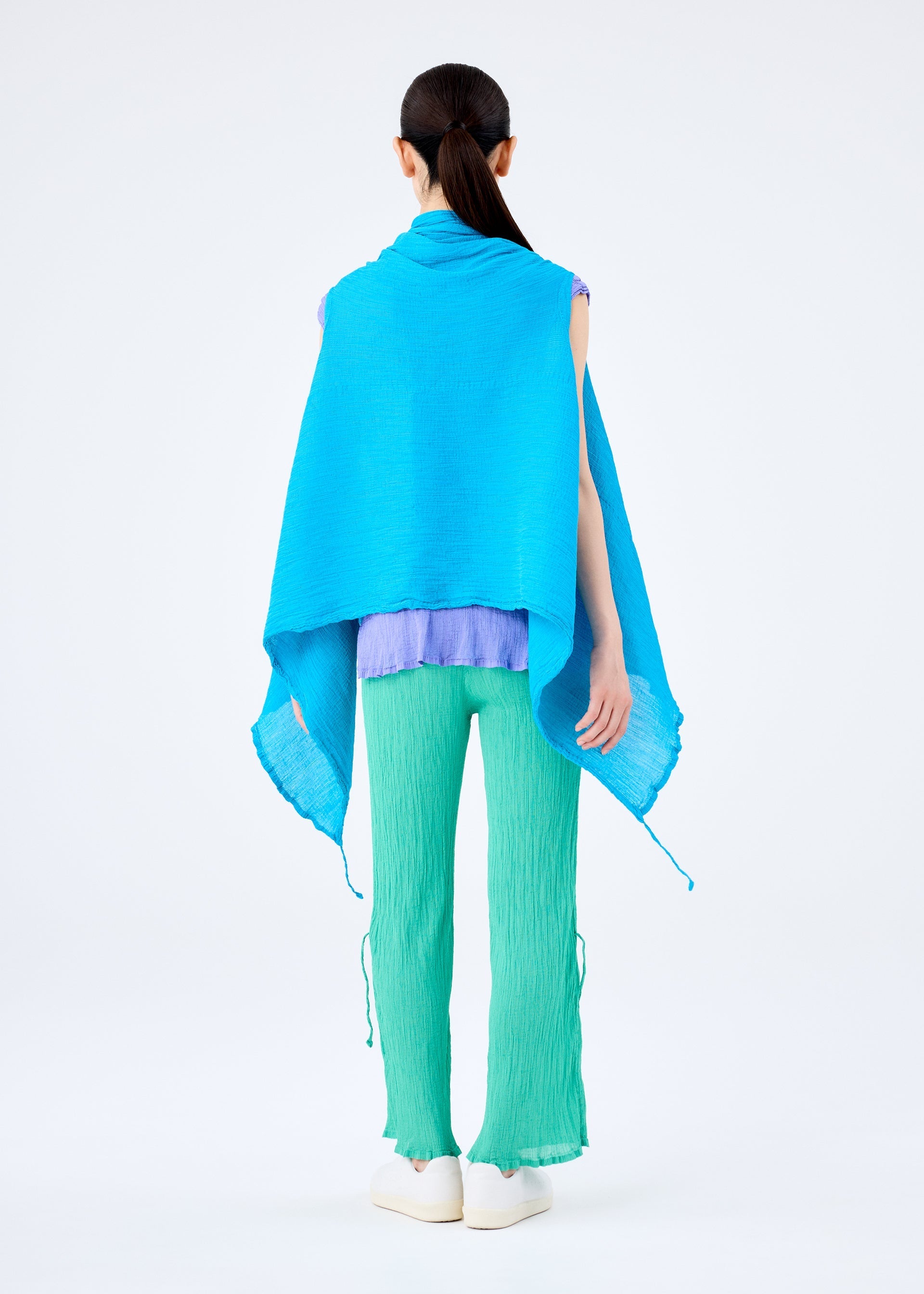 Zoomed view STRING SEE-THROUGH CREPE
