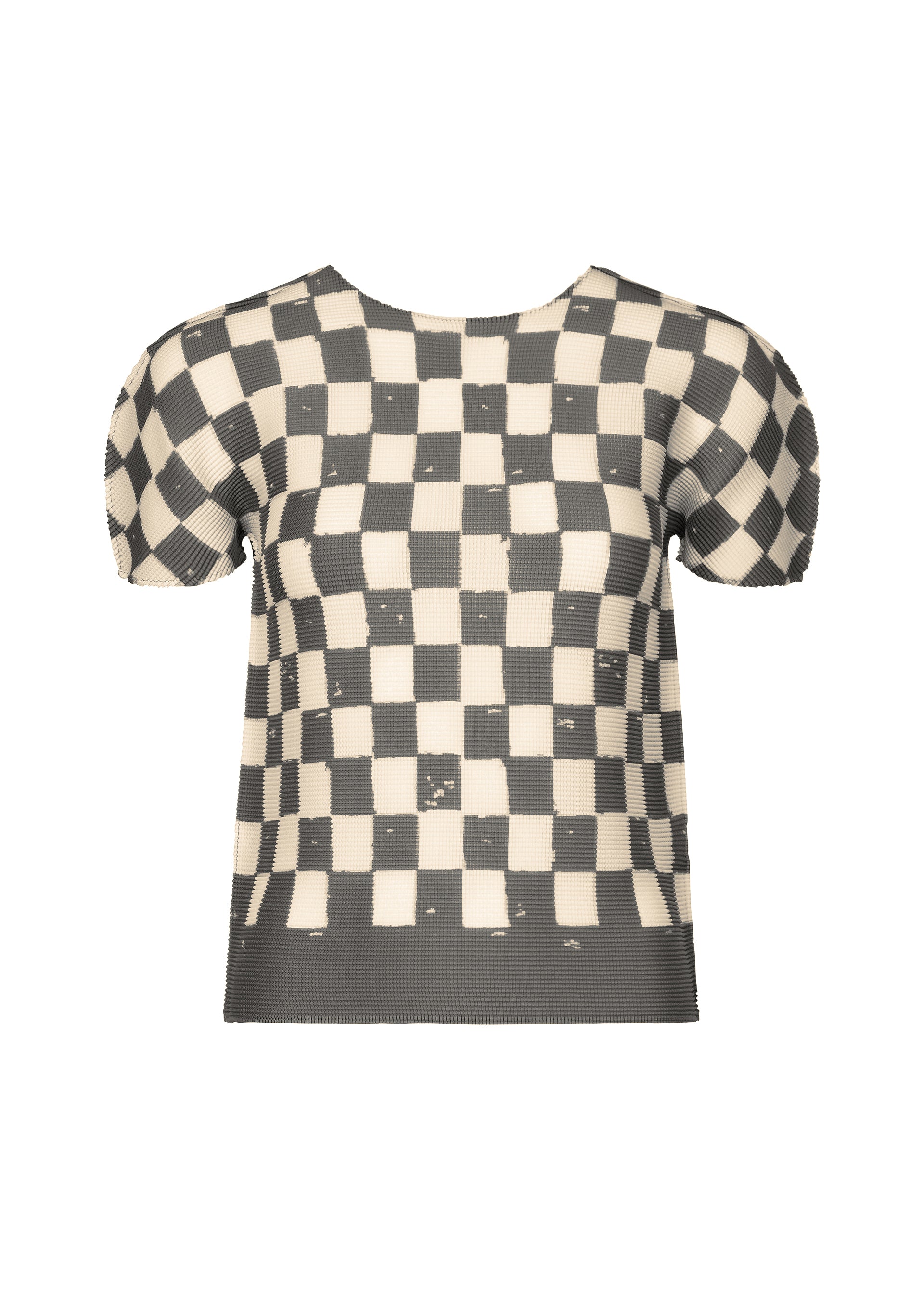 Zoomed view CHECKER, Women's Tops, Gray - GRAY-HUED(no.17)