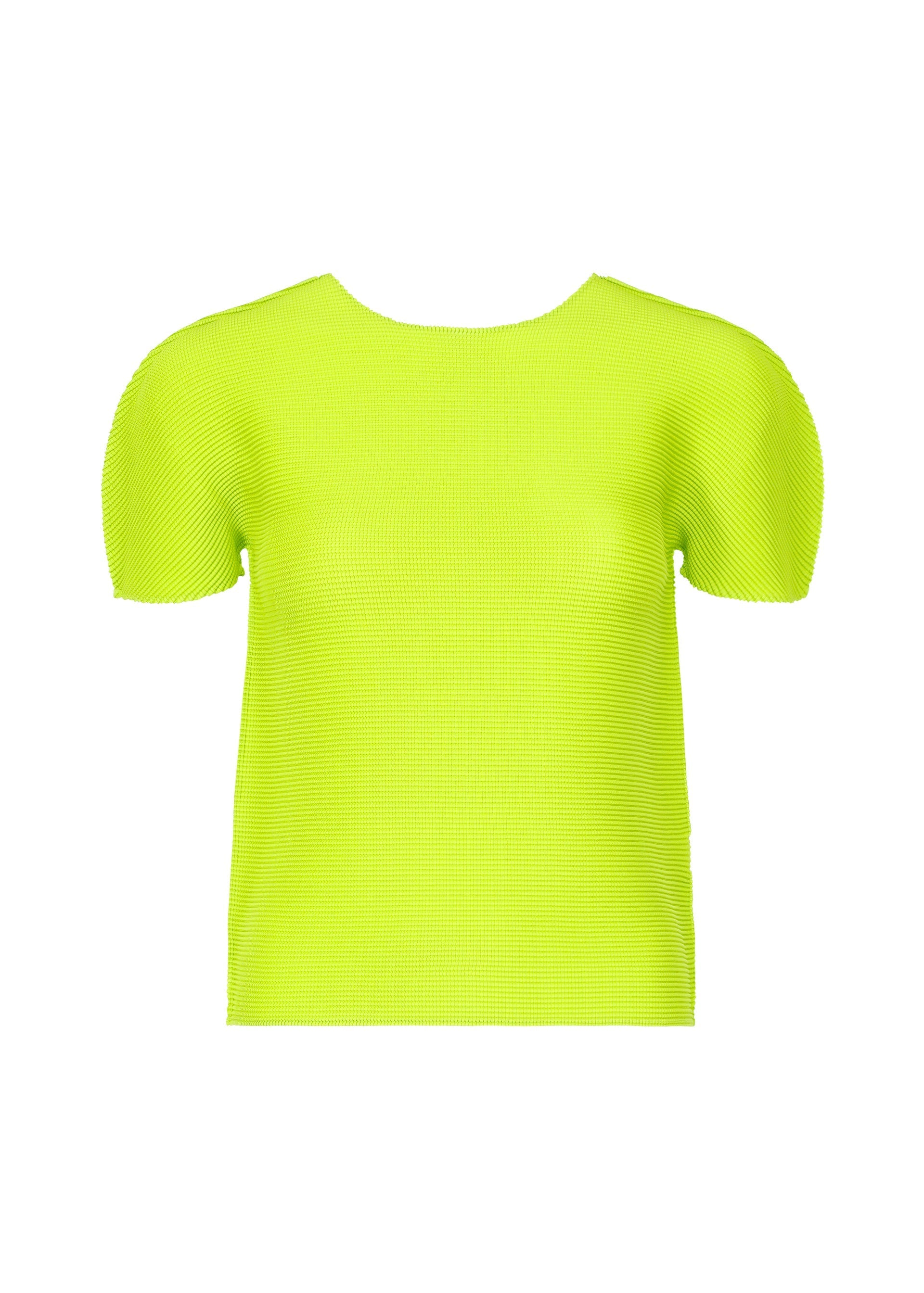 Zoomed view STRETCH PLEATS 6, Women's Tops, Yellow - LIME YELLOW(no.50)