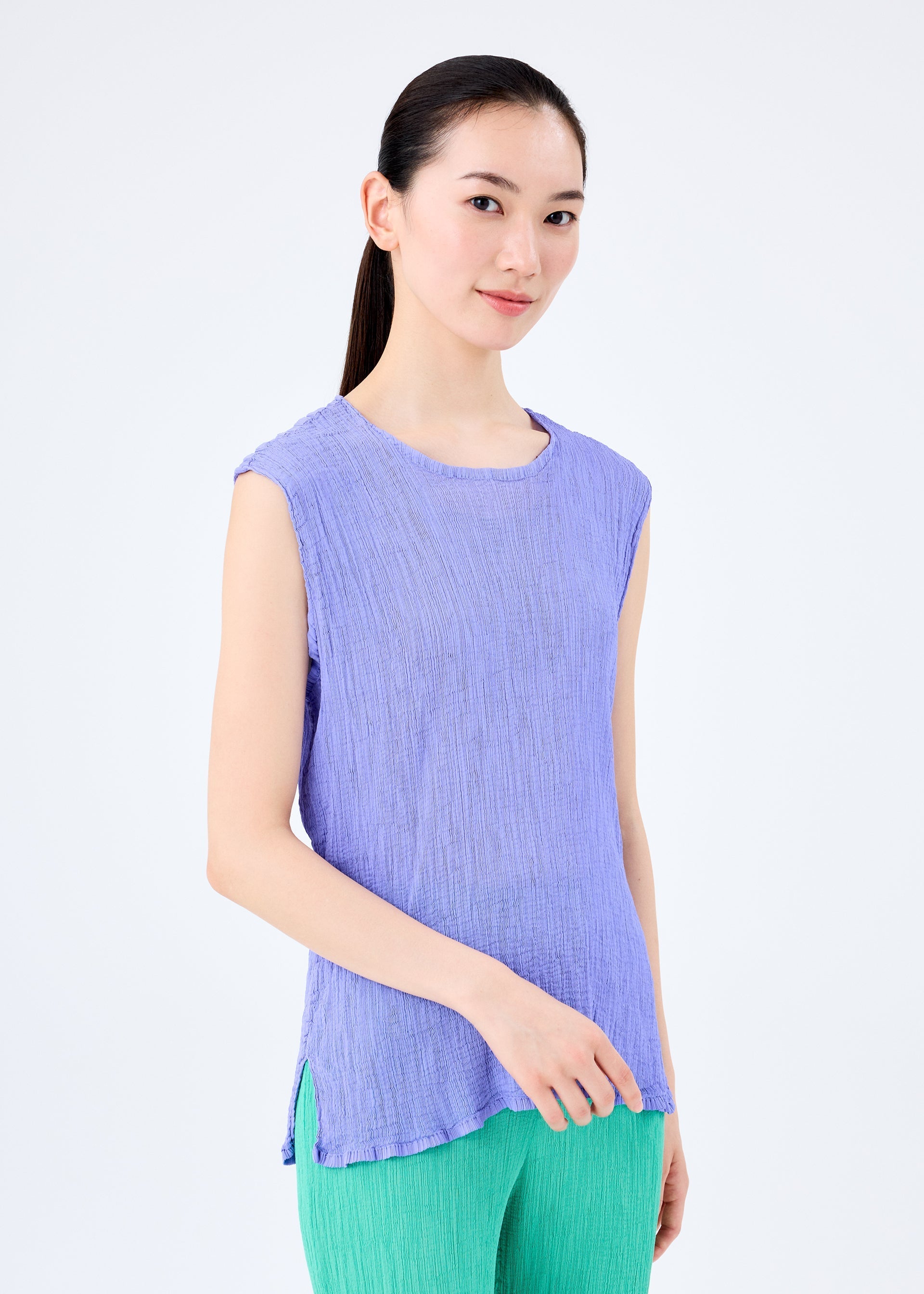 Zoomed view STRING SEE-THROUGH CREPE