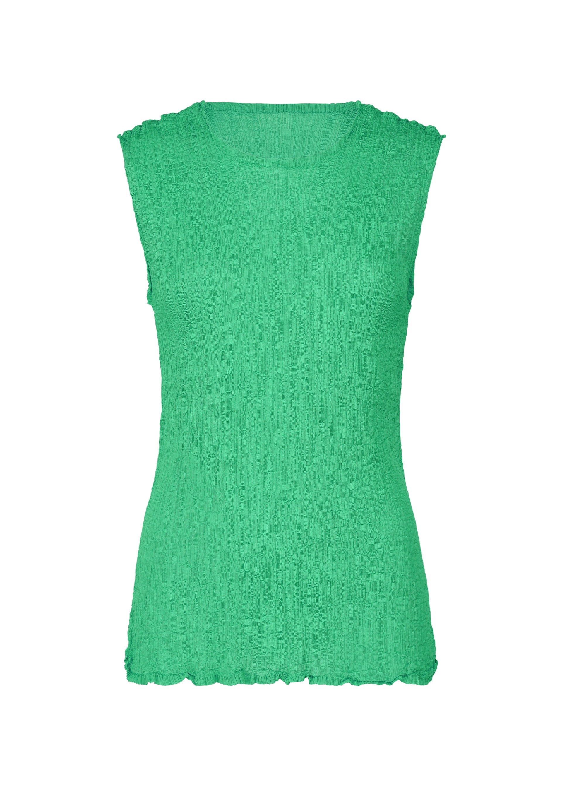 Zoomed view STRING SEE-THROUGH CREPE, Women's Tops, Green - MINT(no.60)