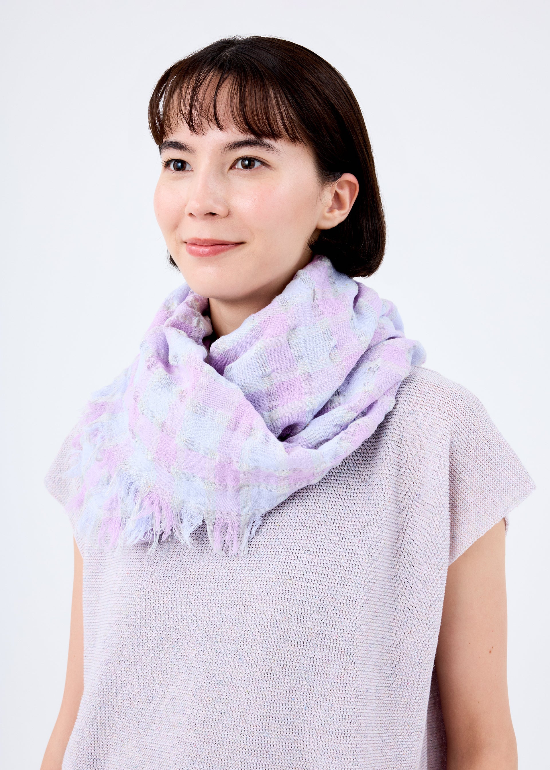 Zoomed view REmeTEX CHECK STOLE