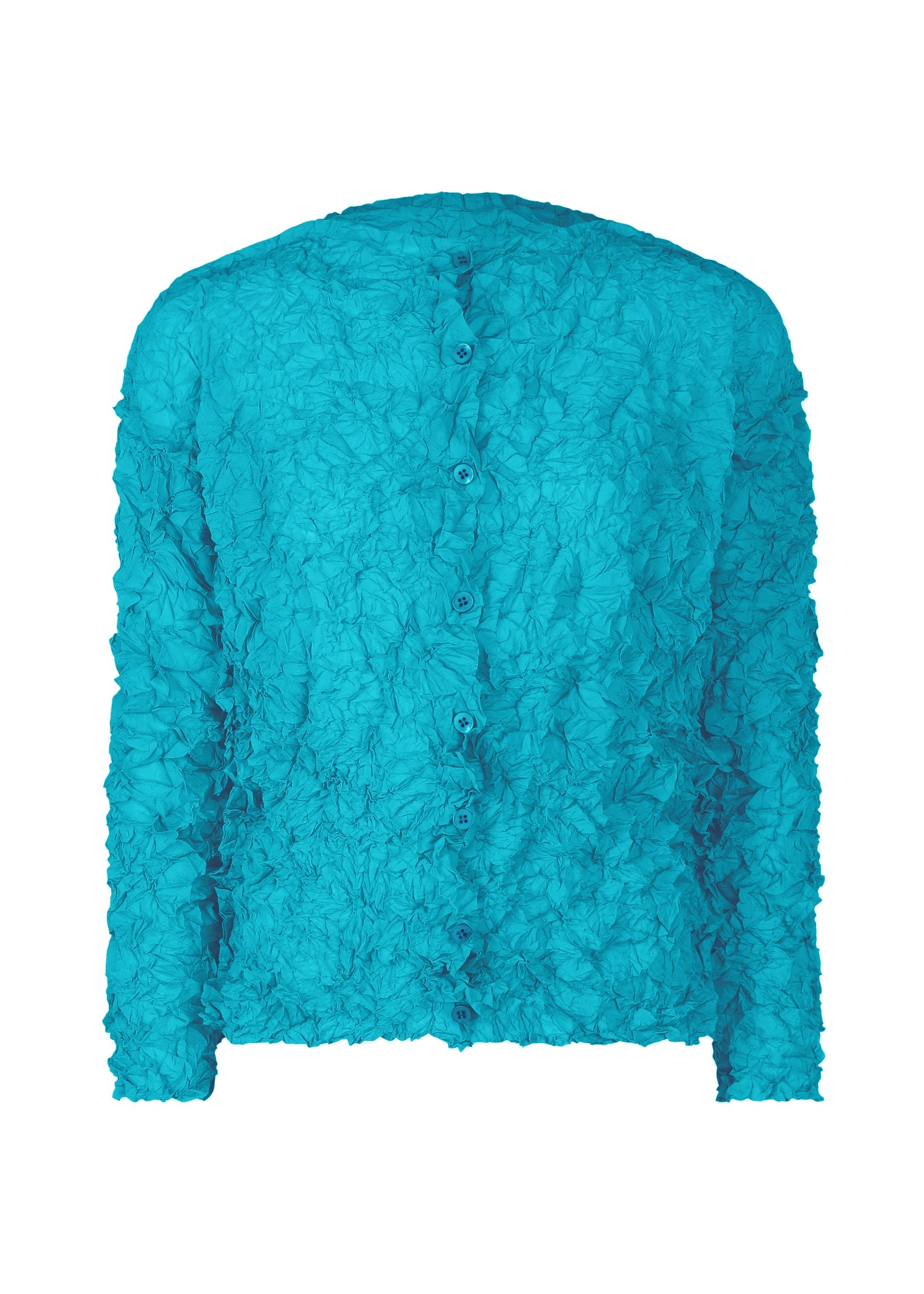 Zoomed view MERINGUE TOP - CYAN(no.71)
