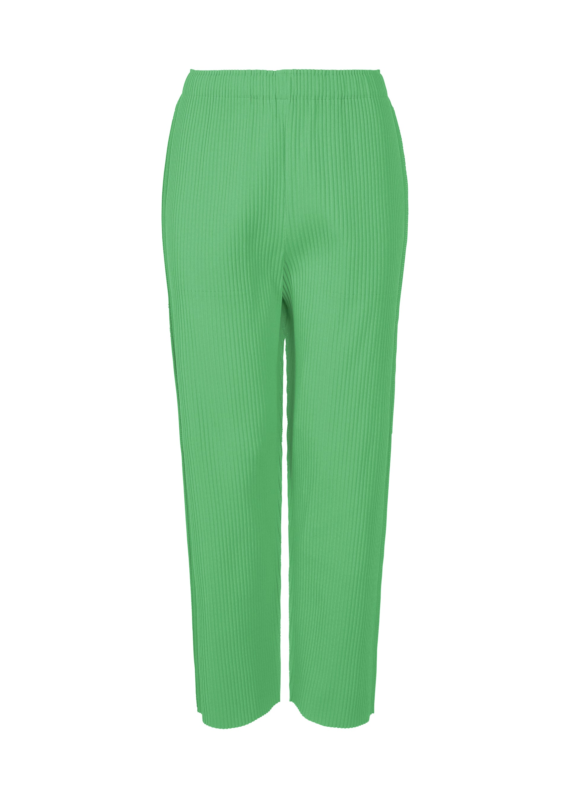 Zoomed view FINE KNIT PLEATS BOTTOM 2 - COBALT GREEN(no.61)