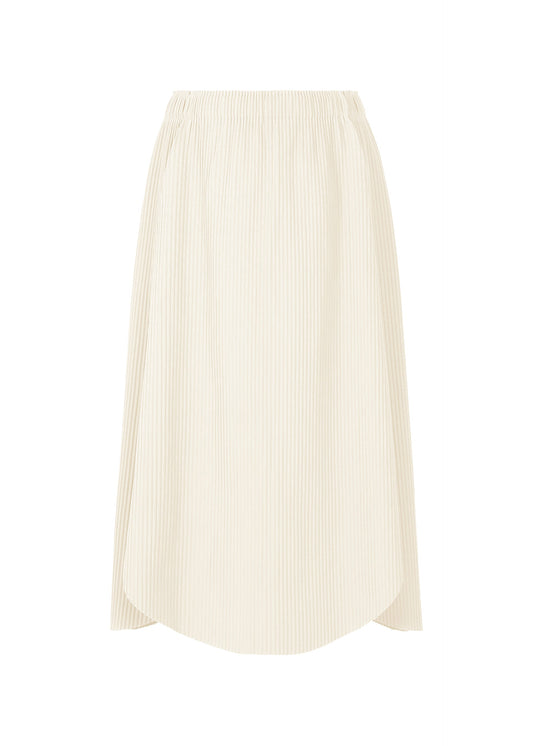 CLOVER PLEATS, Women's Skirt, White