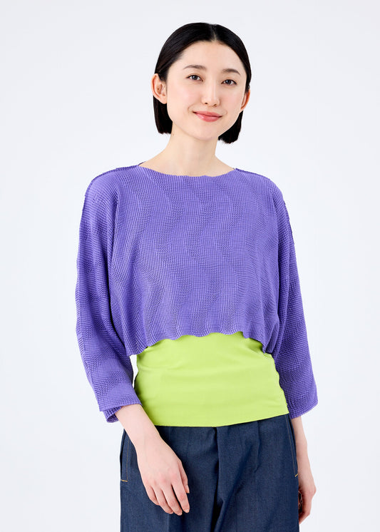 WAVE KNIT STRETCH PLEATS