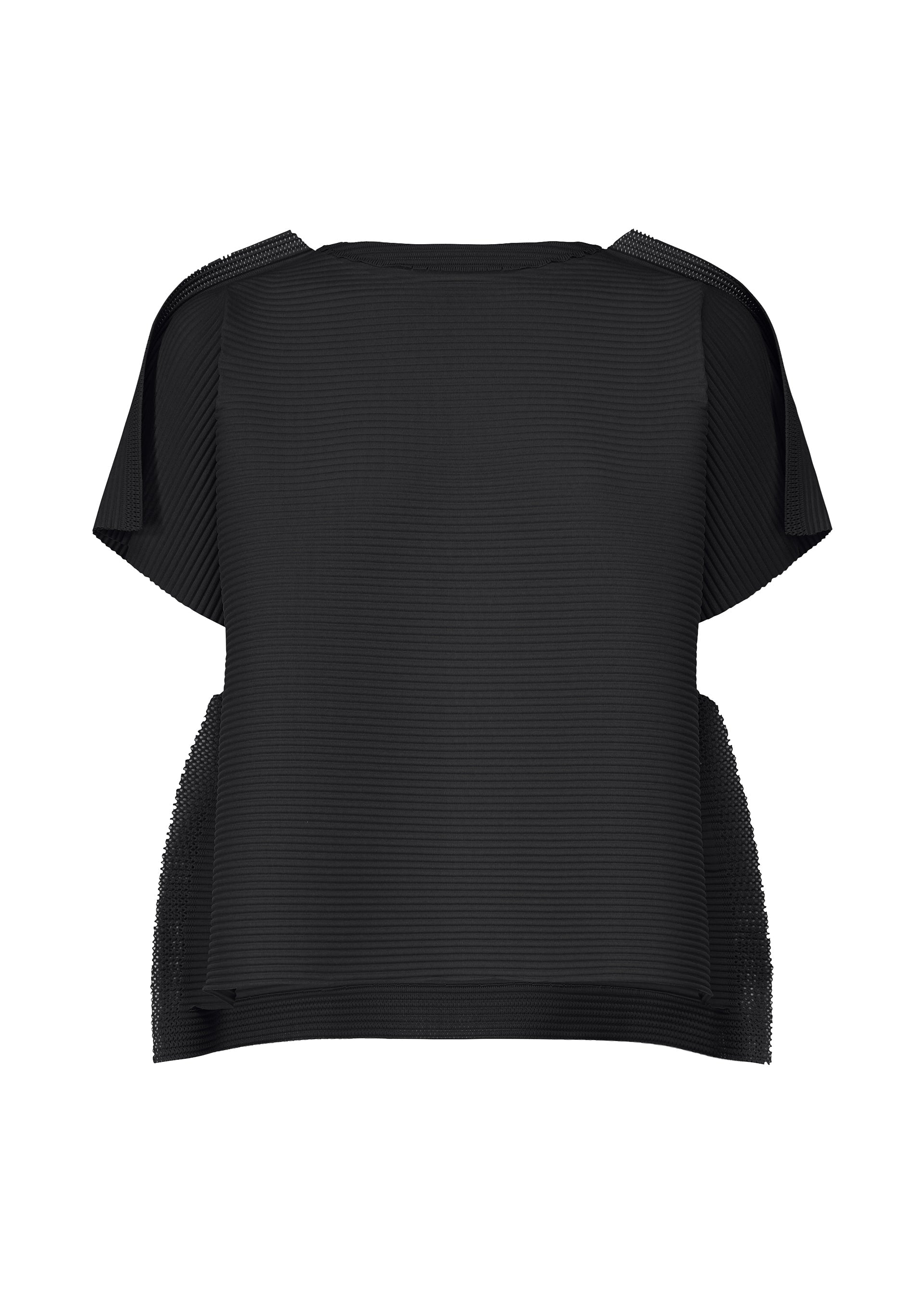 Zoomed view FRAME MESH PLEATS, Women's Tops, Black - BLACK(no.15)