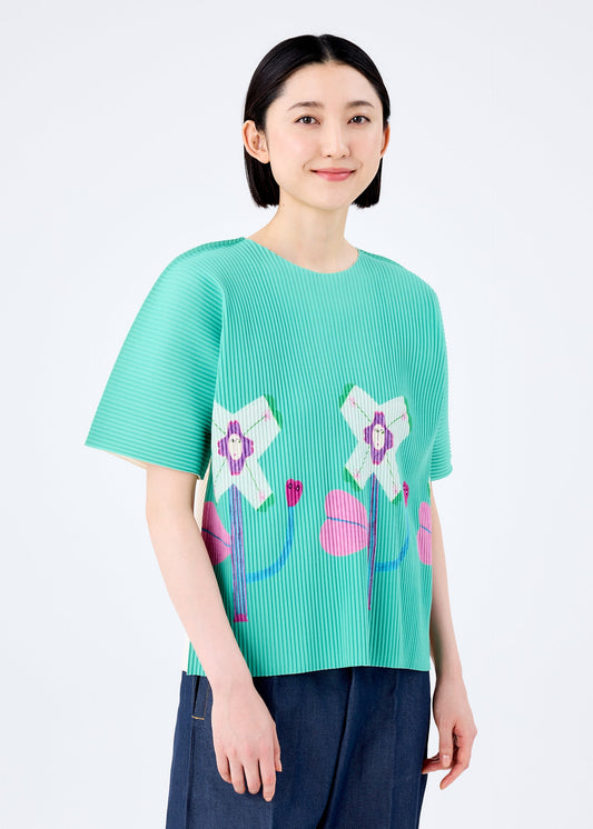 OHANA FINE KNIT PLEATS T view 2