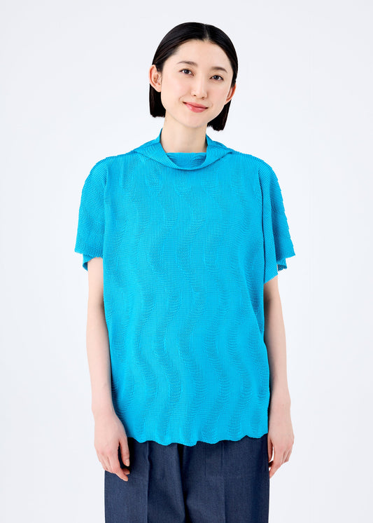 WAVE KNIT STRETCH PLEATS
