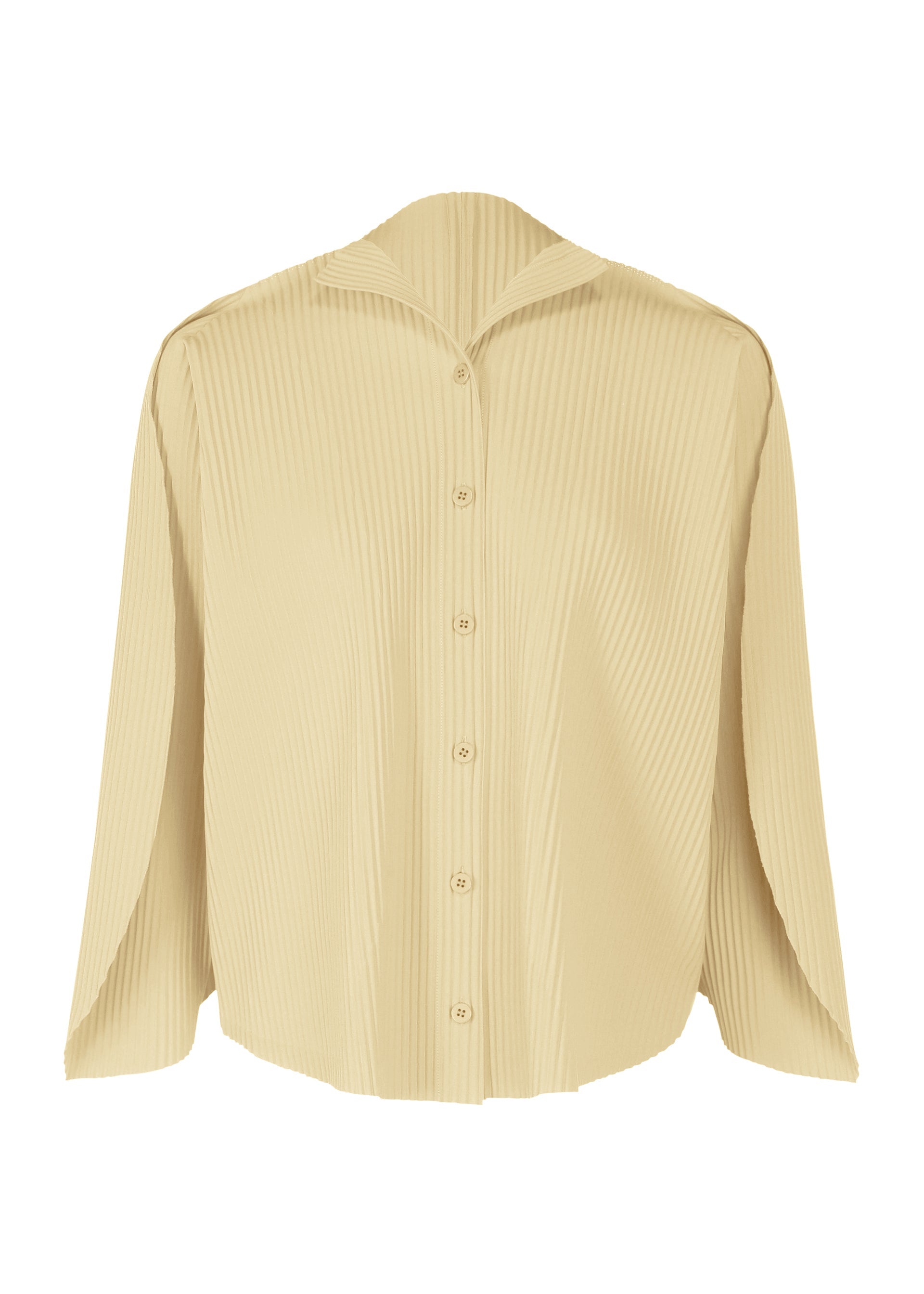 Zoomed view DOT PLEATS, Women's Tops Cardigan, White - CREAM(no.04)