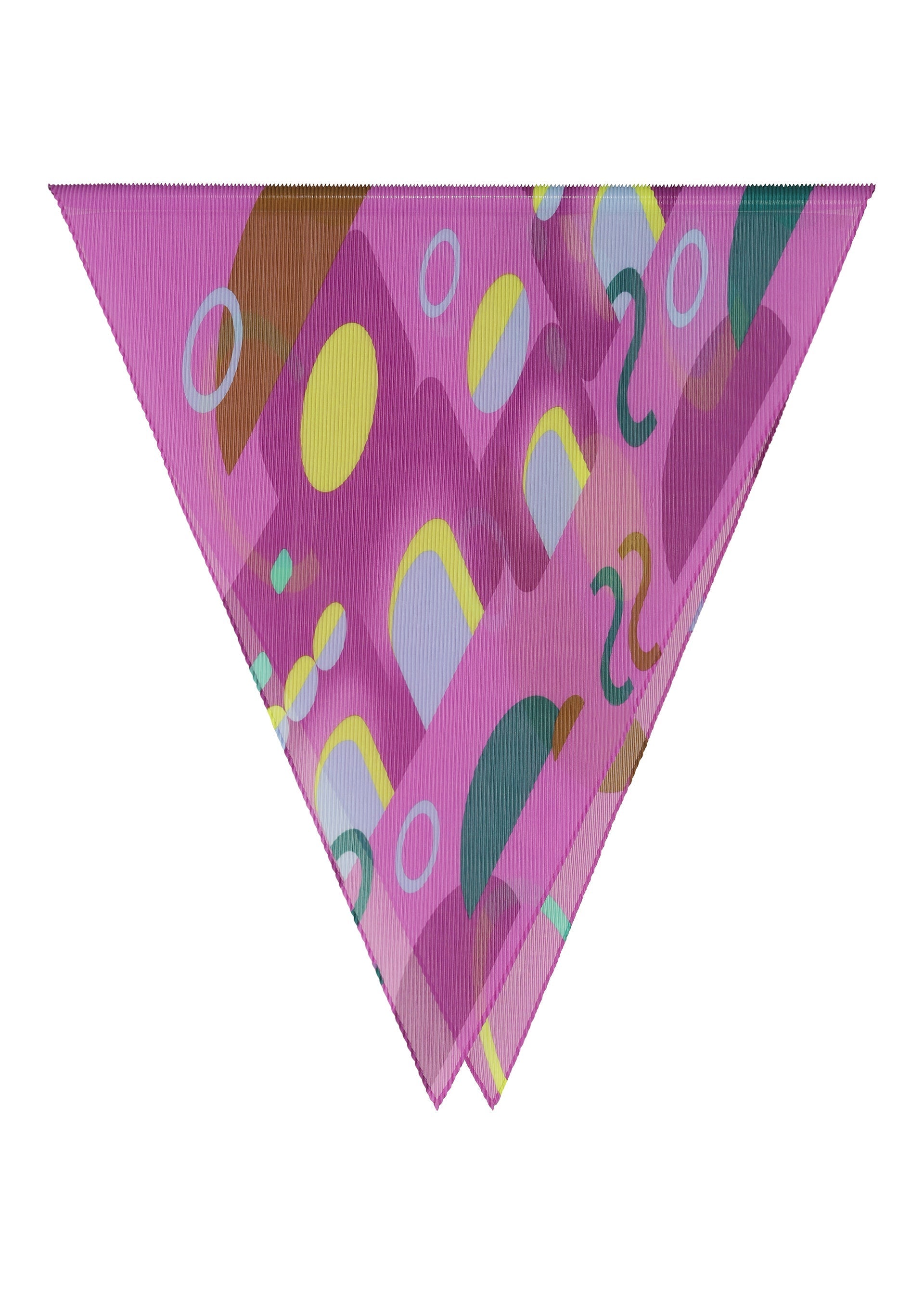 Zoomed view SOMEWHERE PLEATS STOLE - PINK-HUED (no.28)