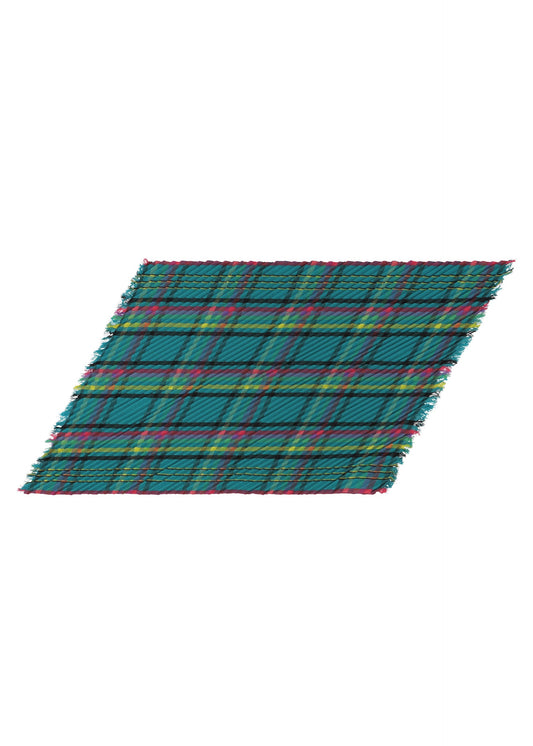 CHECK PLEATS STOLE view 1