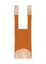 FRINGE FINE KNIT PLEATS BAG