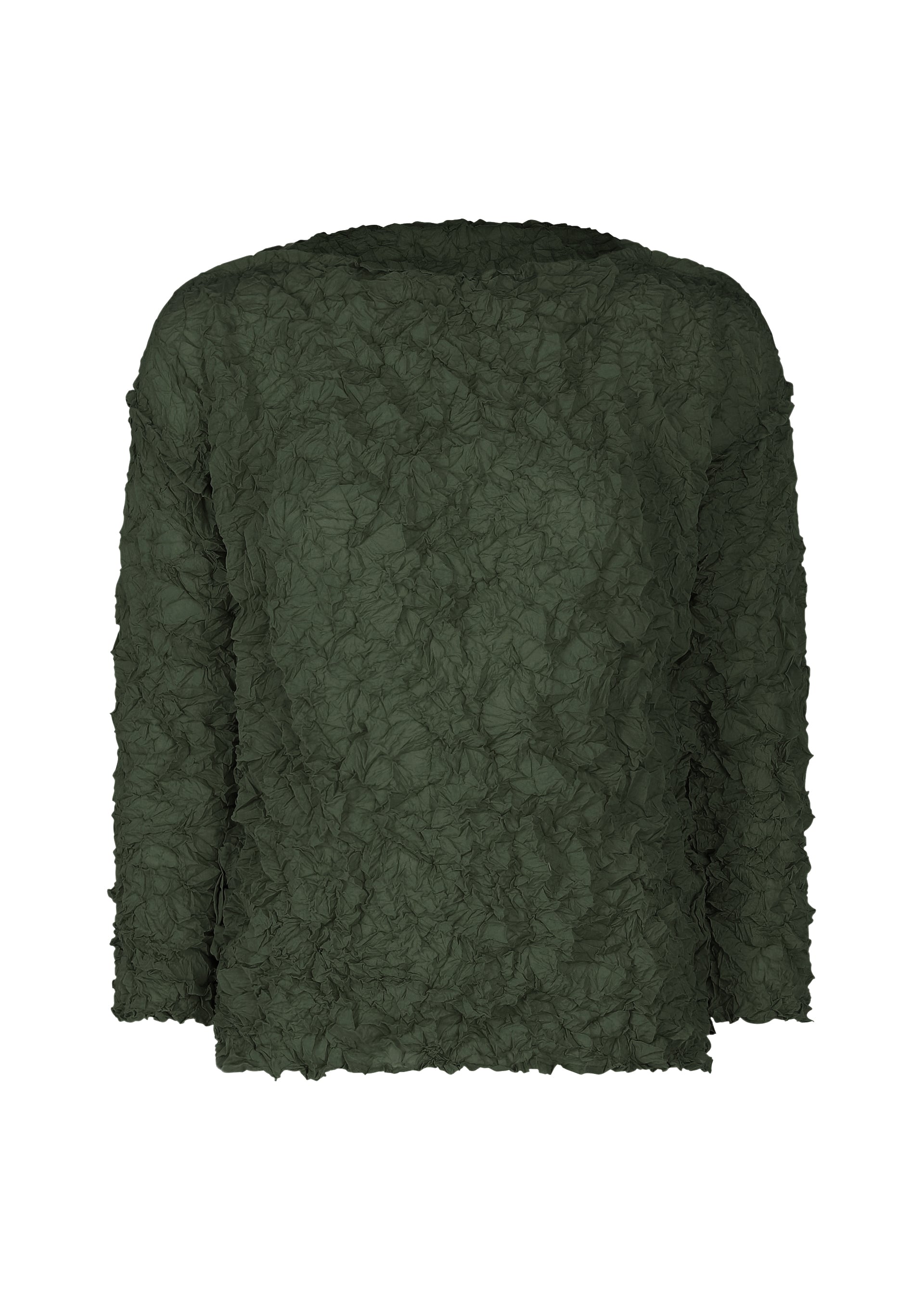 Zoomed view MERINGUE TOP - DARK GREEN (no.67)