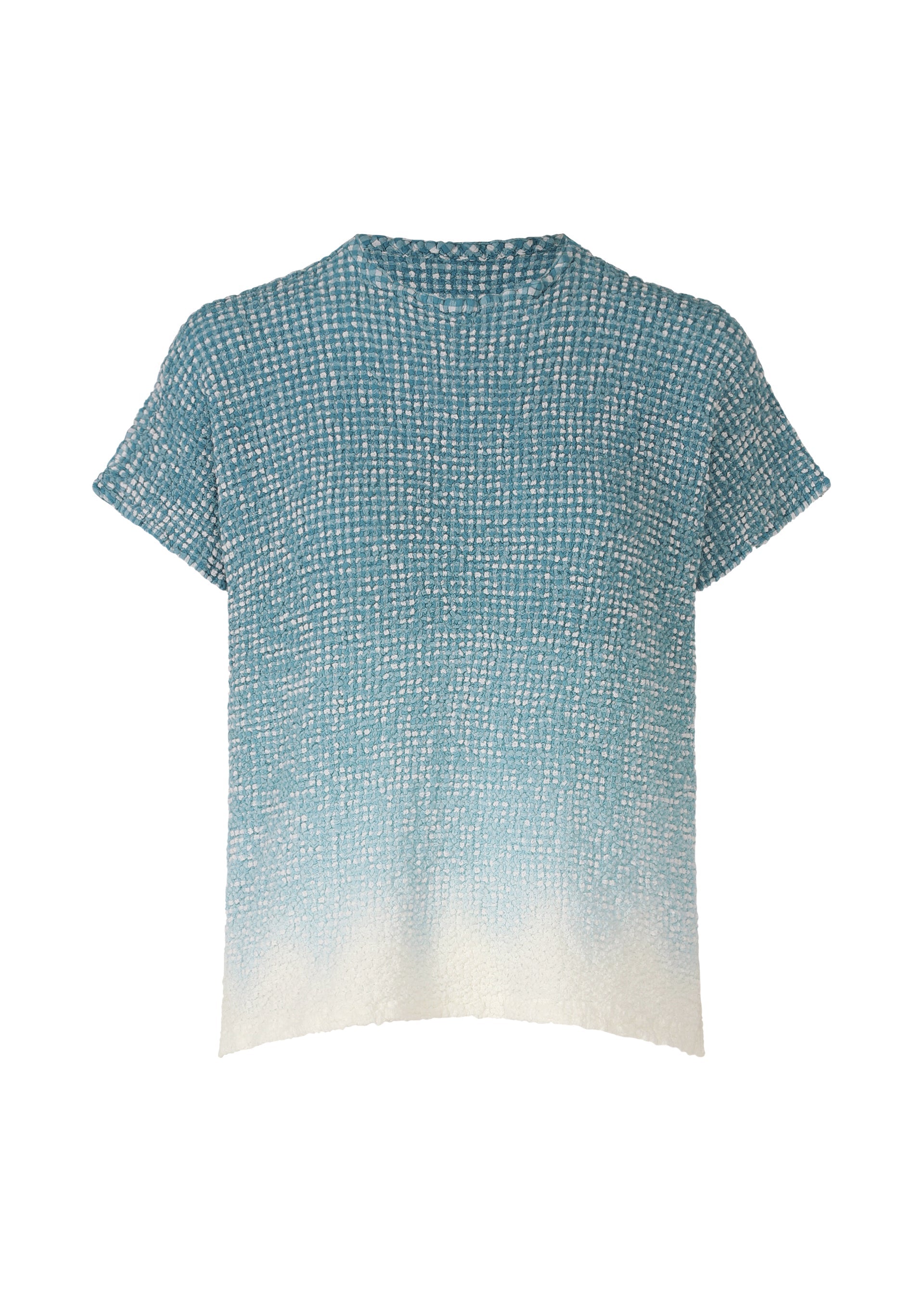 Zoomed view GRADATION GINGHAM CHECK CAULIFLOWER - BLUE-HUED (no.78)