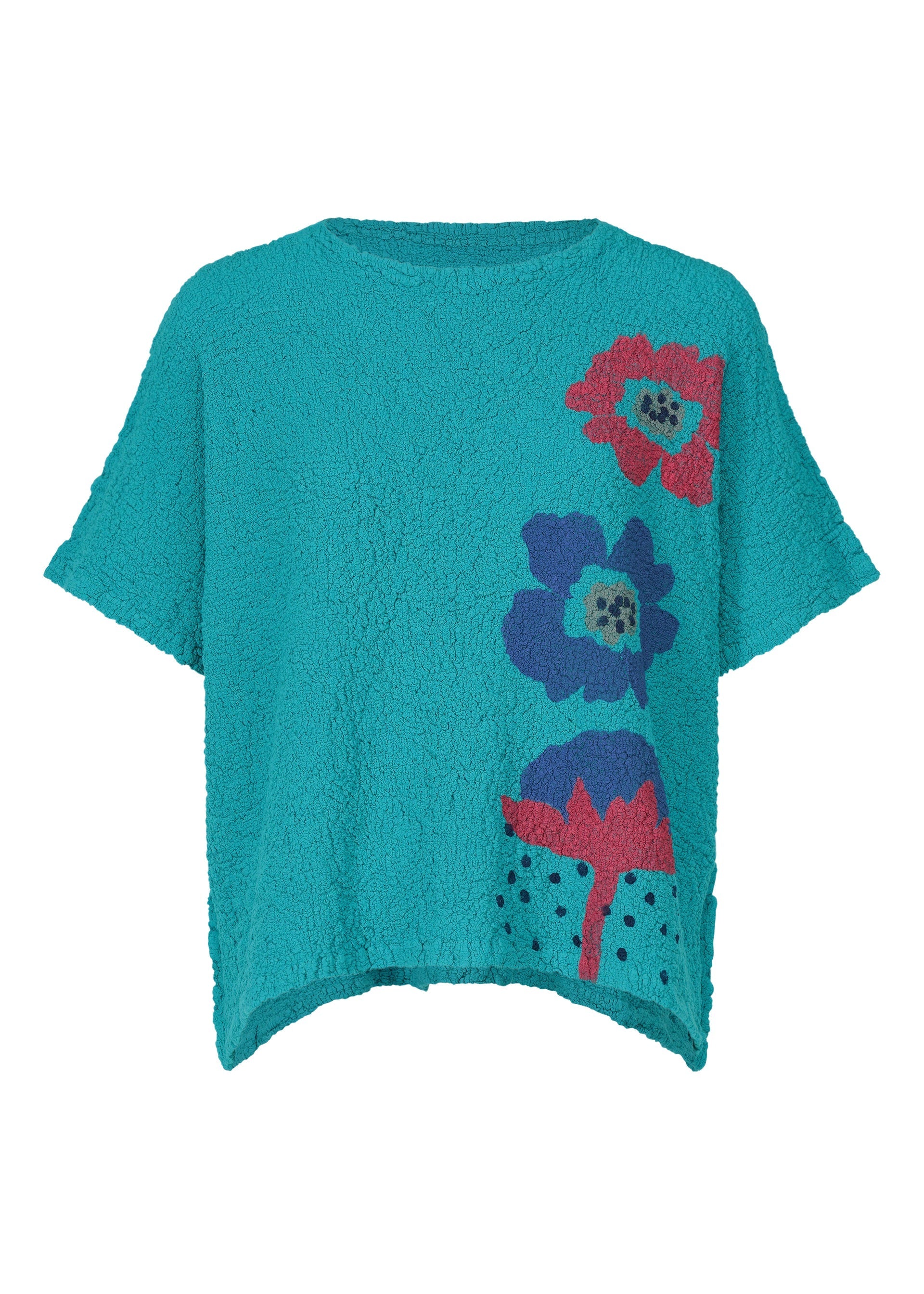 Zoomed view GROW PRINT CAULIFLOWER - TURQUOISE-HUED (no.79)