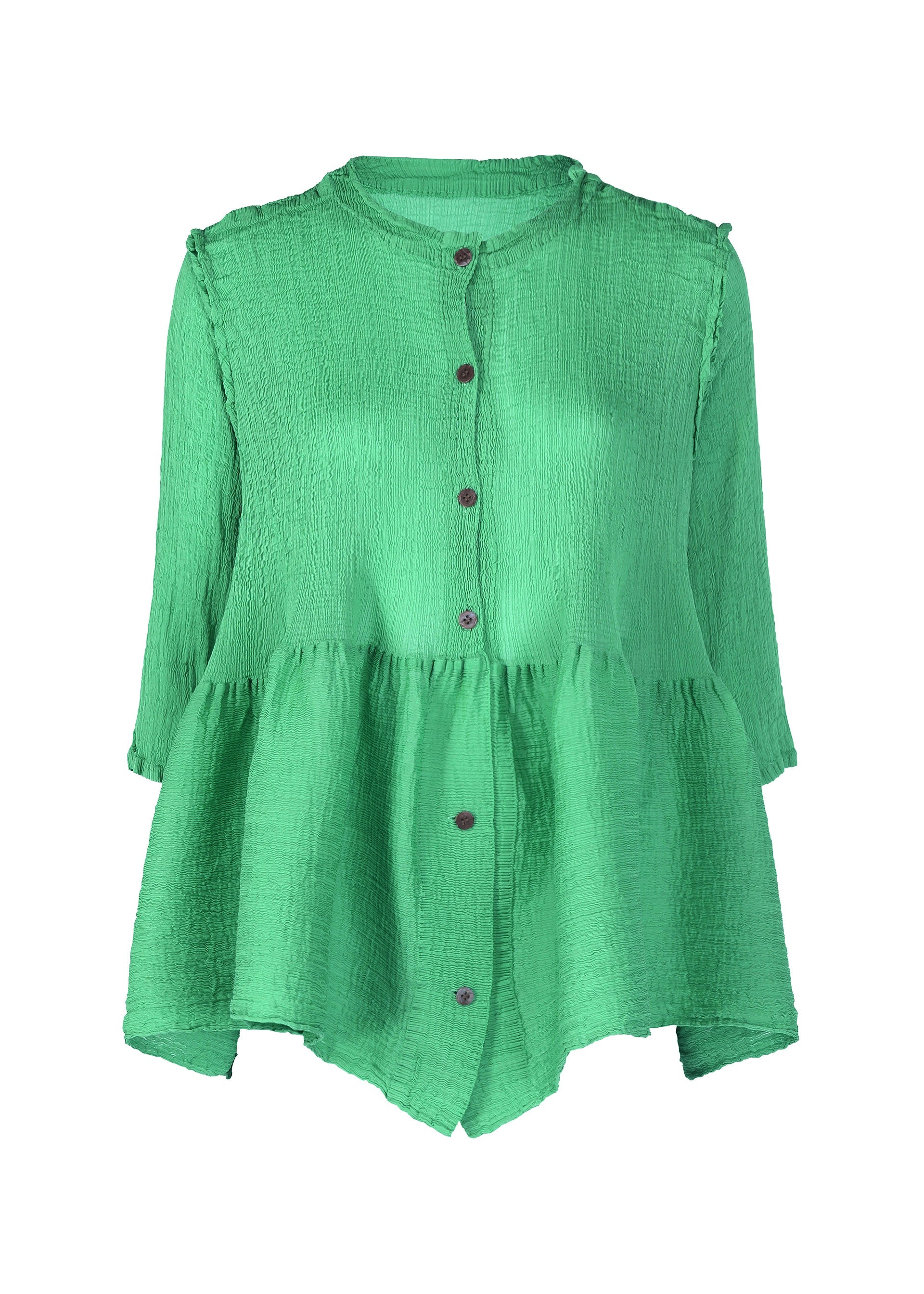 Zoomed view BOUNCE SEE-THROUGH CREPE - COBALT GREEN (no.61)