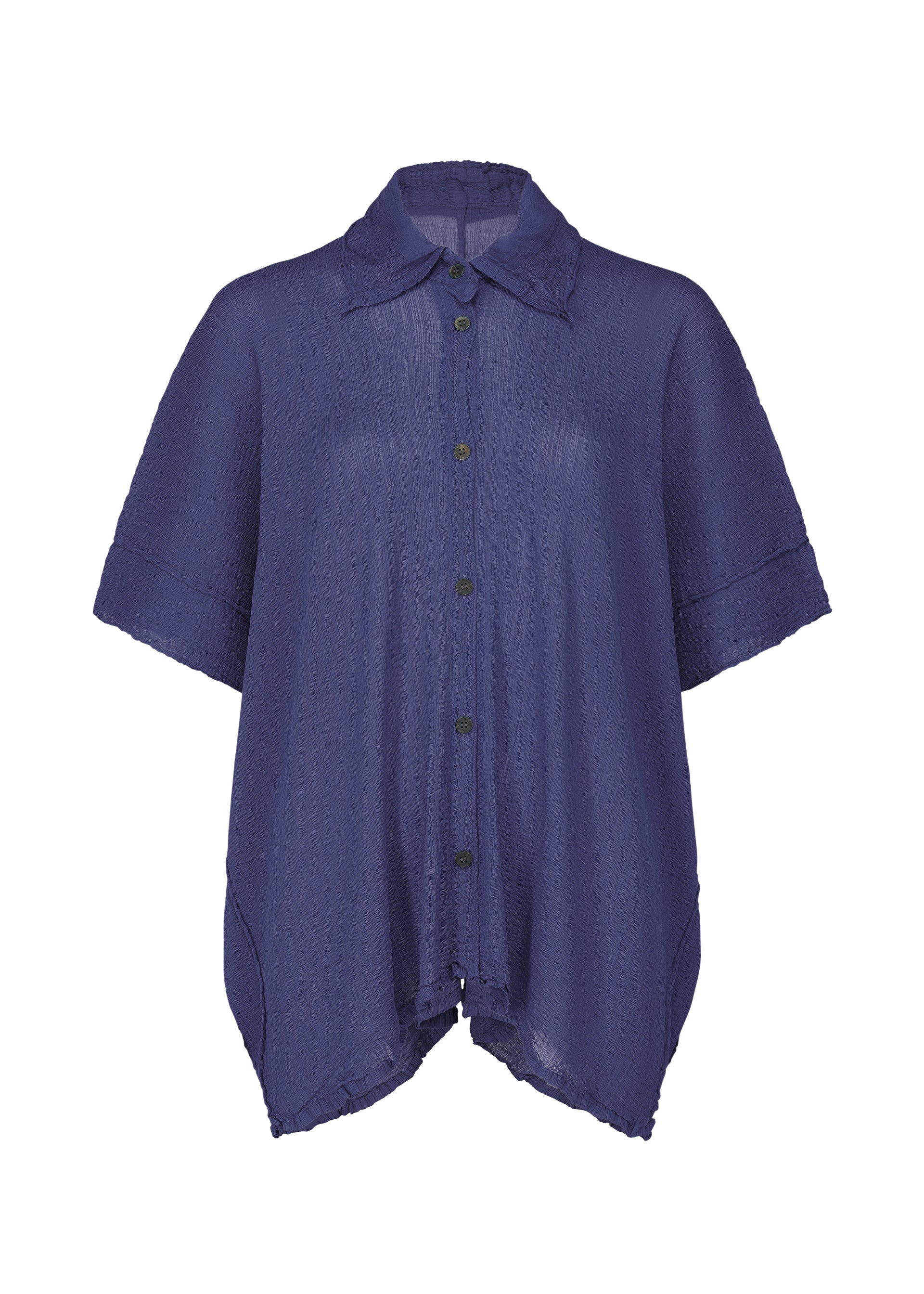 Zoomed view SQUARE SEE-THROUGH CREPE - ROYAL BLUE (no.74)