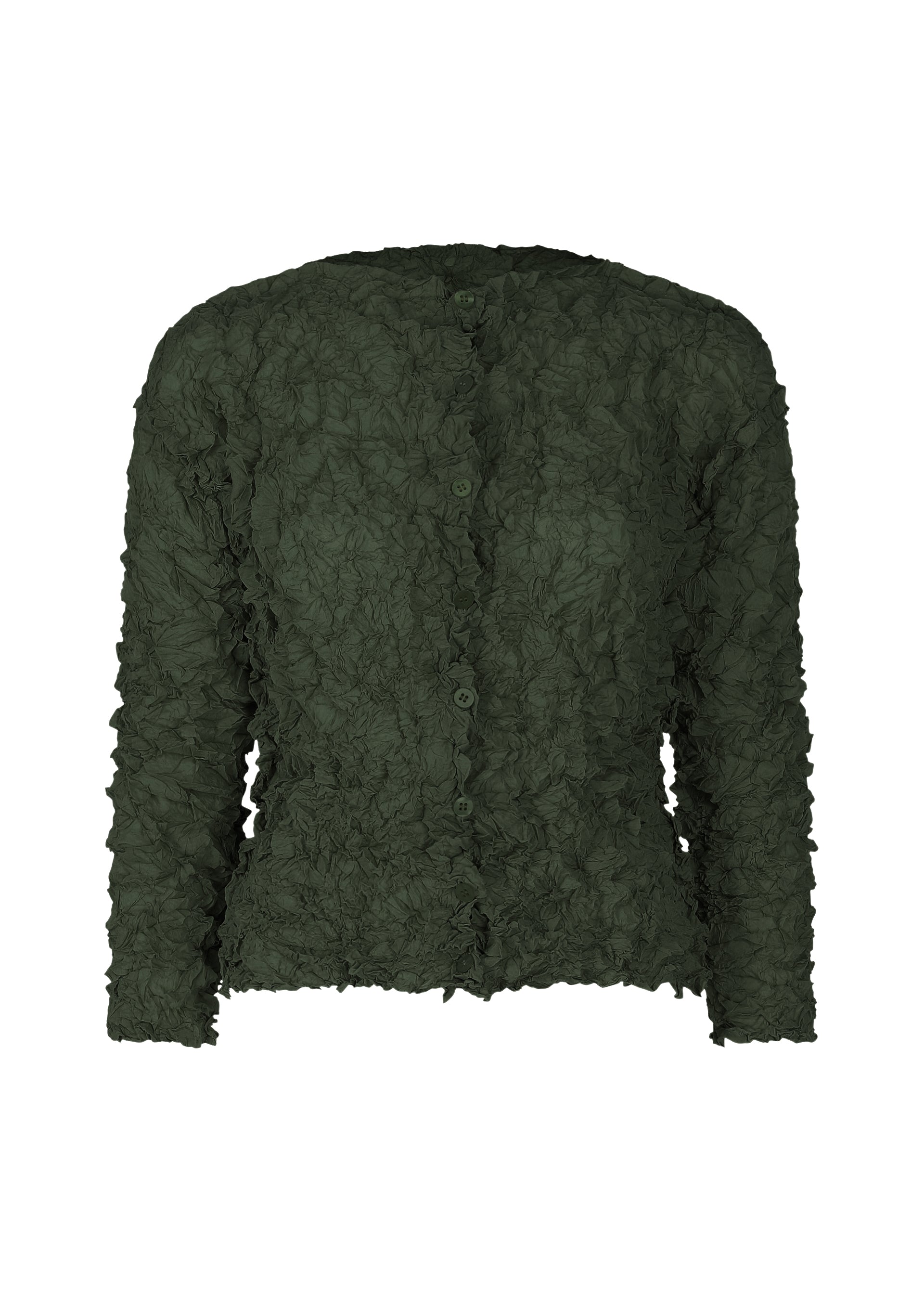 Zoomed view MERINGUE TOP - DARK GREEN (no.67)