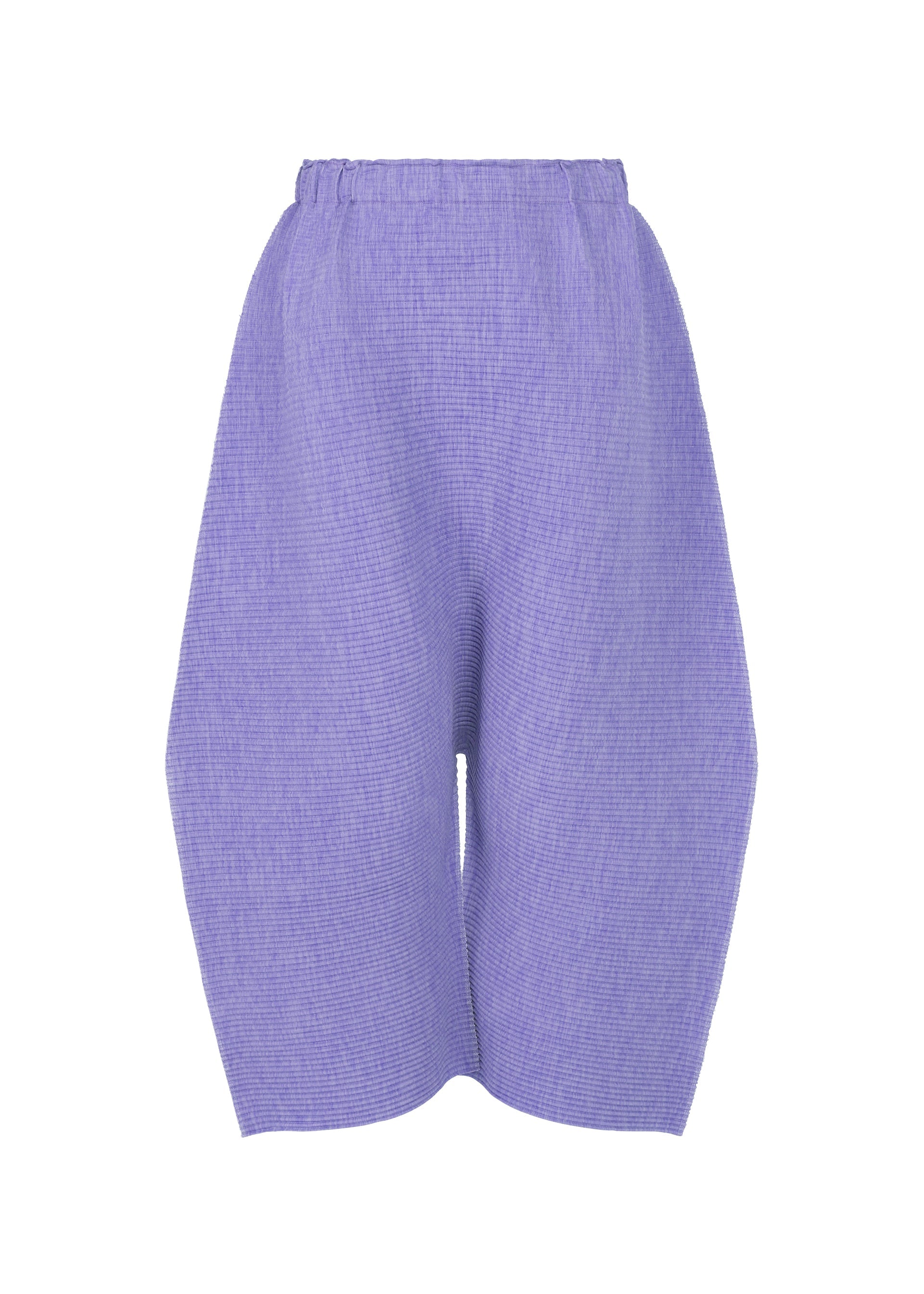Zoomed view MIX FINE KNIT PLEATS BOTTOM - LAVENDER (no.83)