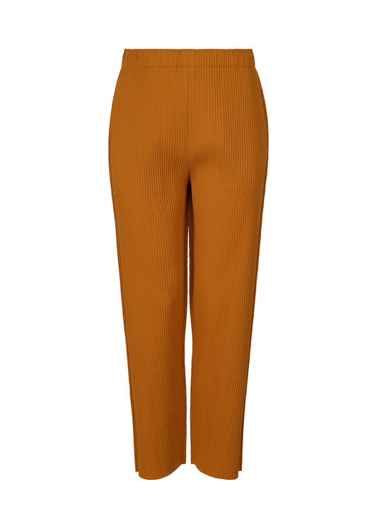 FINE KNIT PLEATS COLOR 2, Women's Pants, Orange