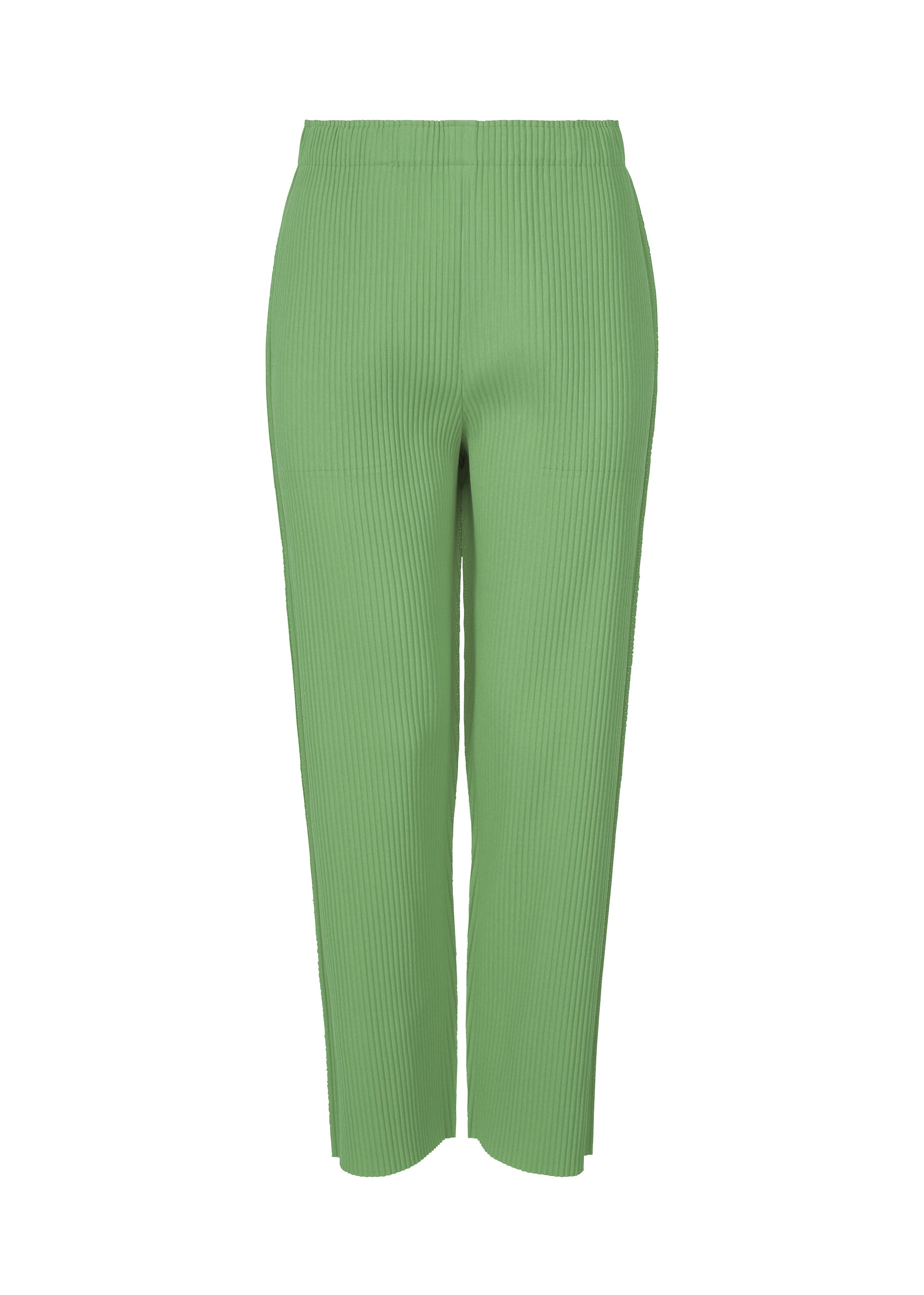 Zoomed view FINE KNIT PLEATS COLOR 2 - SAGE GREEN (no.60)
