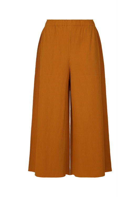 FINE KNIT PLEATS COLOR 2, Women's Pants, Orange