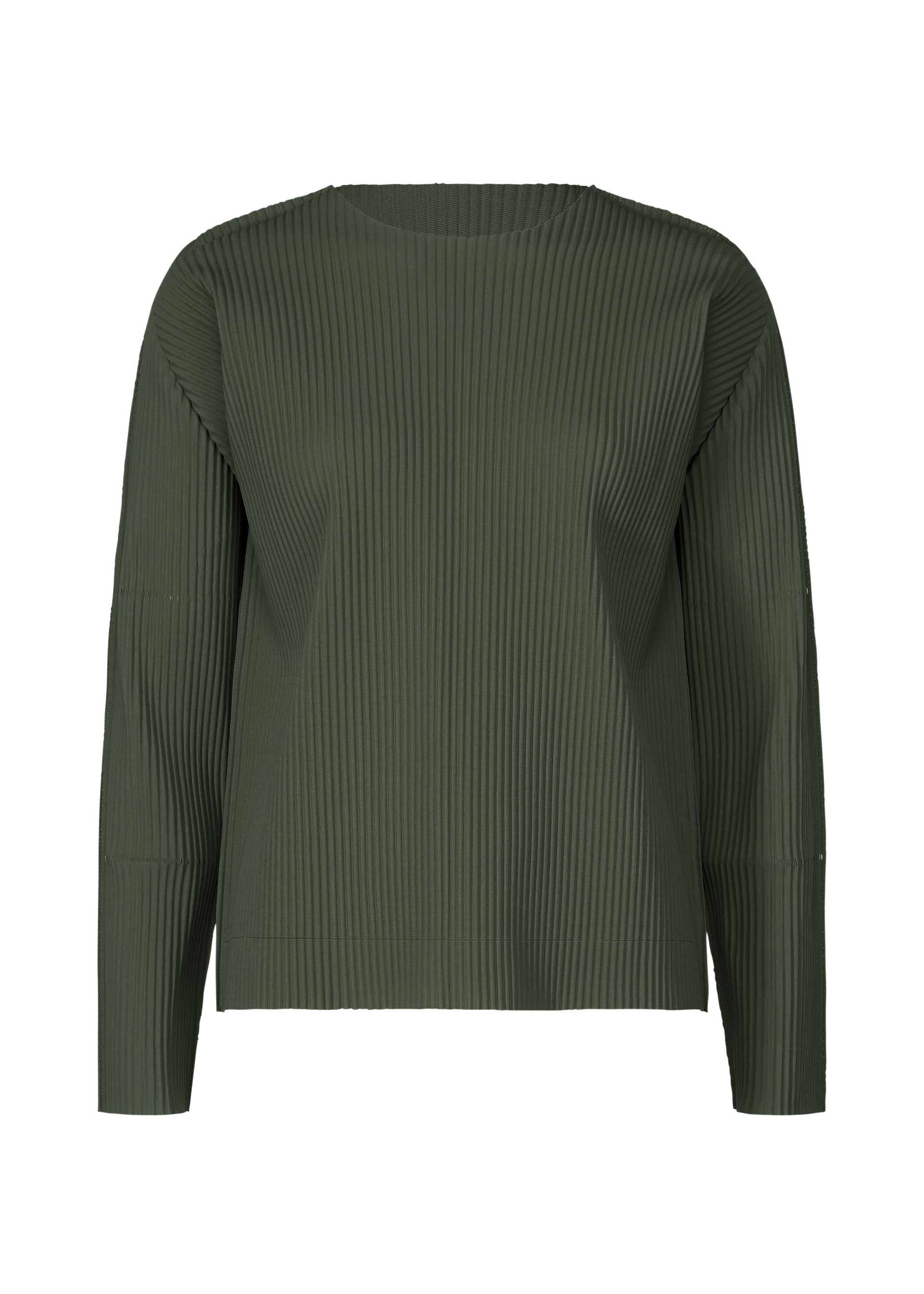 Zoomed view FINE KNIT PLEATS COLOR 2 - DARK GREEN (no.67)
