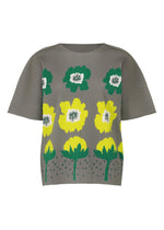 GROW FINE KNIT PLEATS T