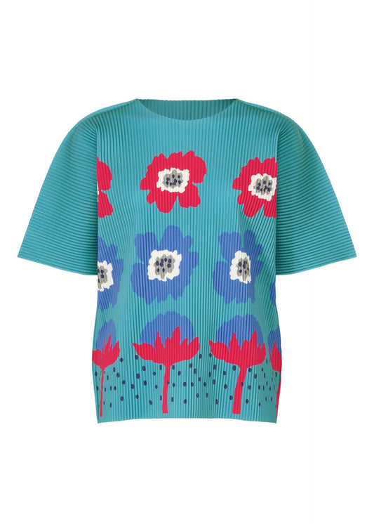 GROW FINE KNIT PLEATS T